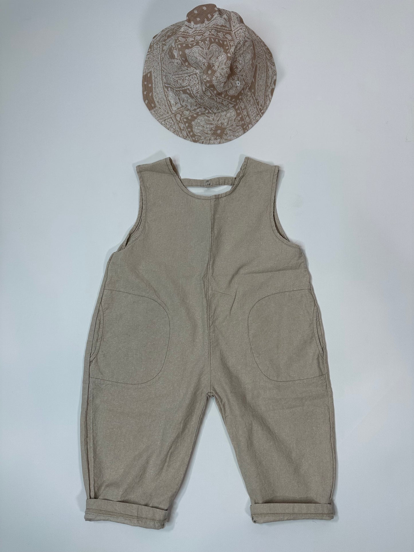 Linen 90s Jumpsuit Overalls