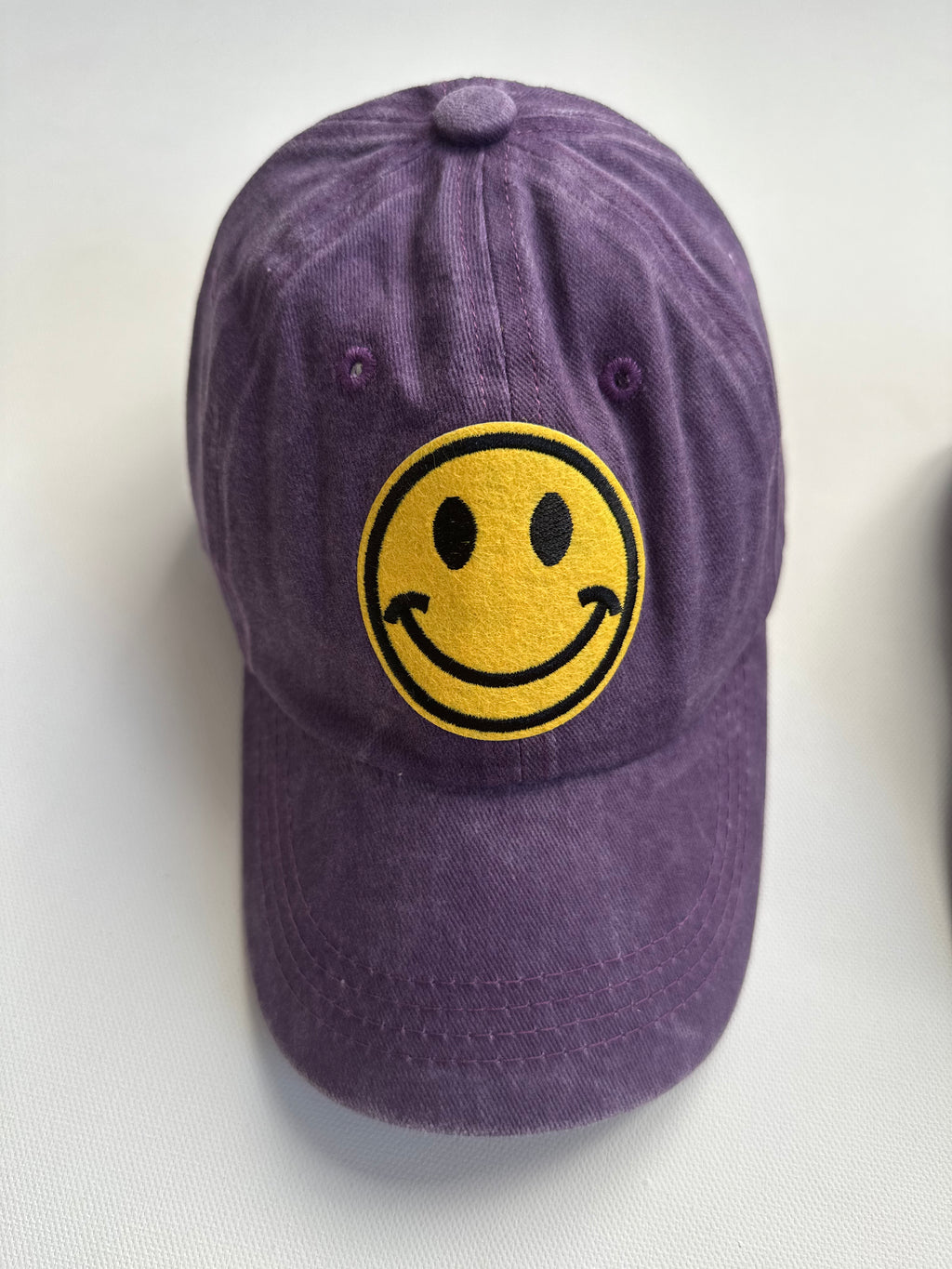 Vintage Wash Smiley Hats