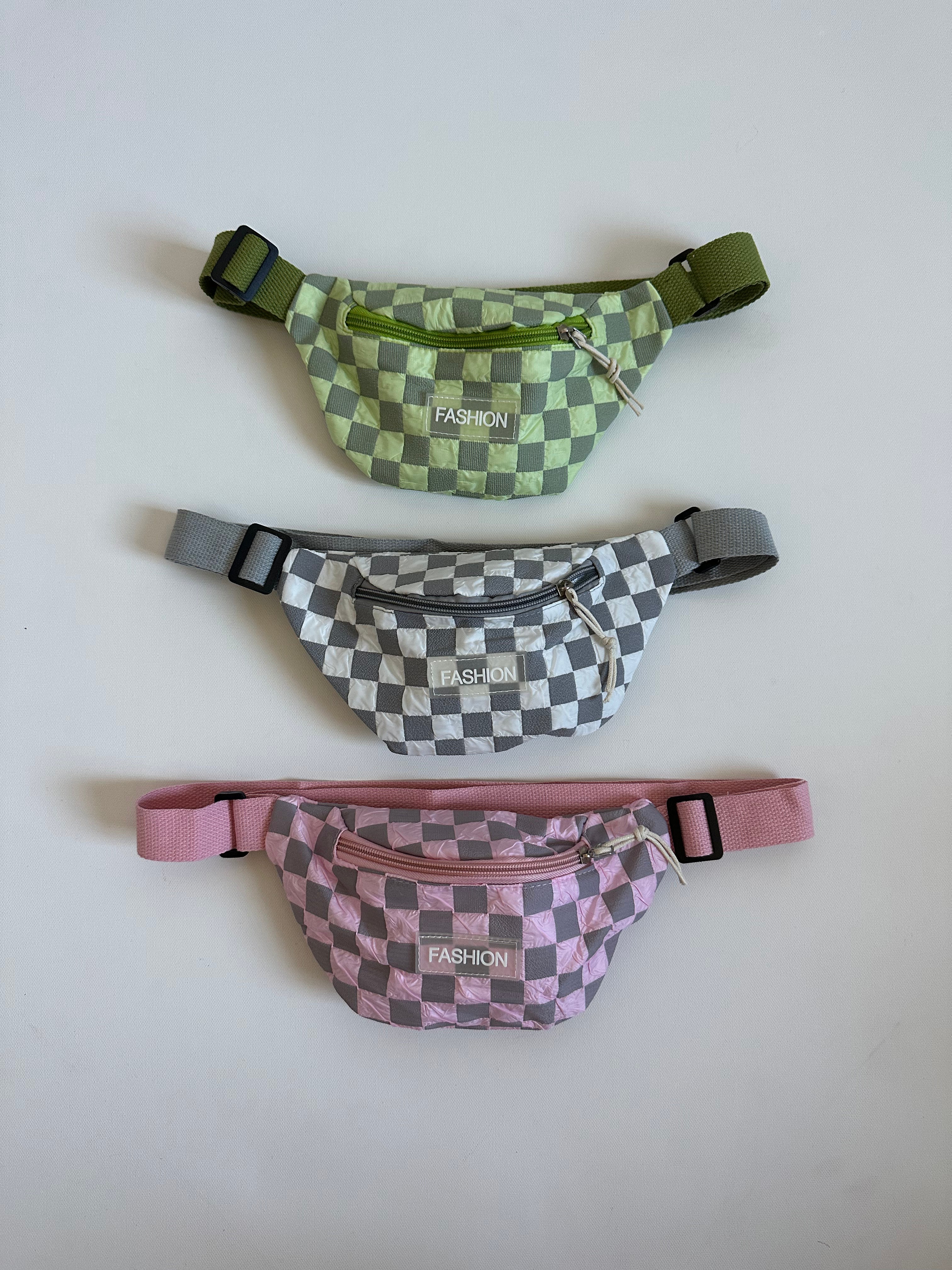 Checkered Crossbody Kids Bag
