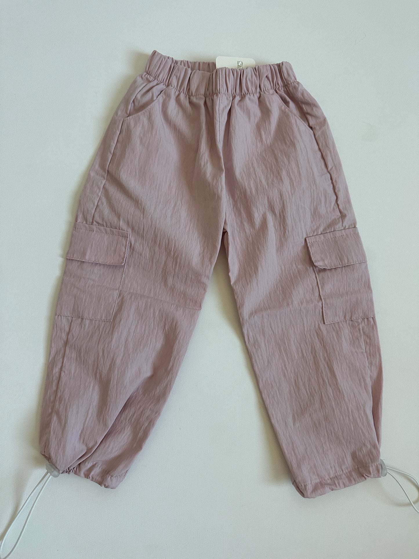 Pink Cargo Pants Adjustable Ankles