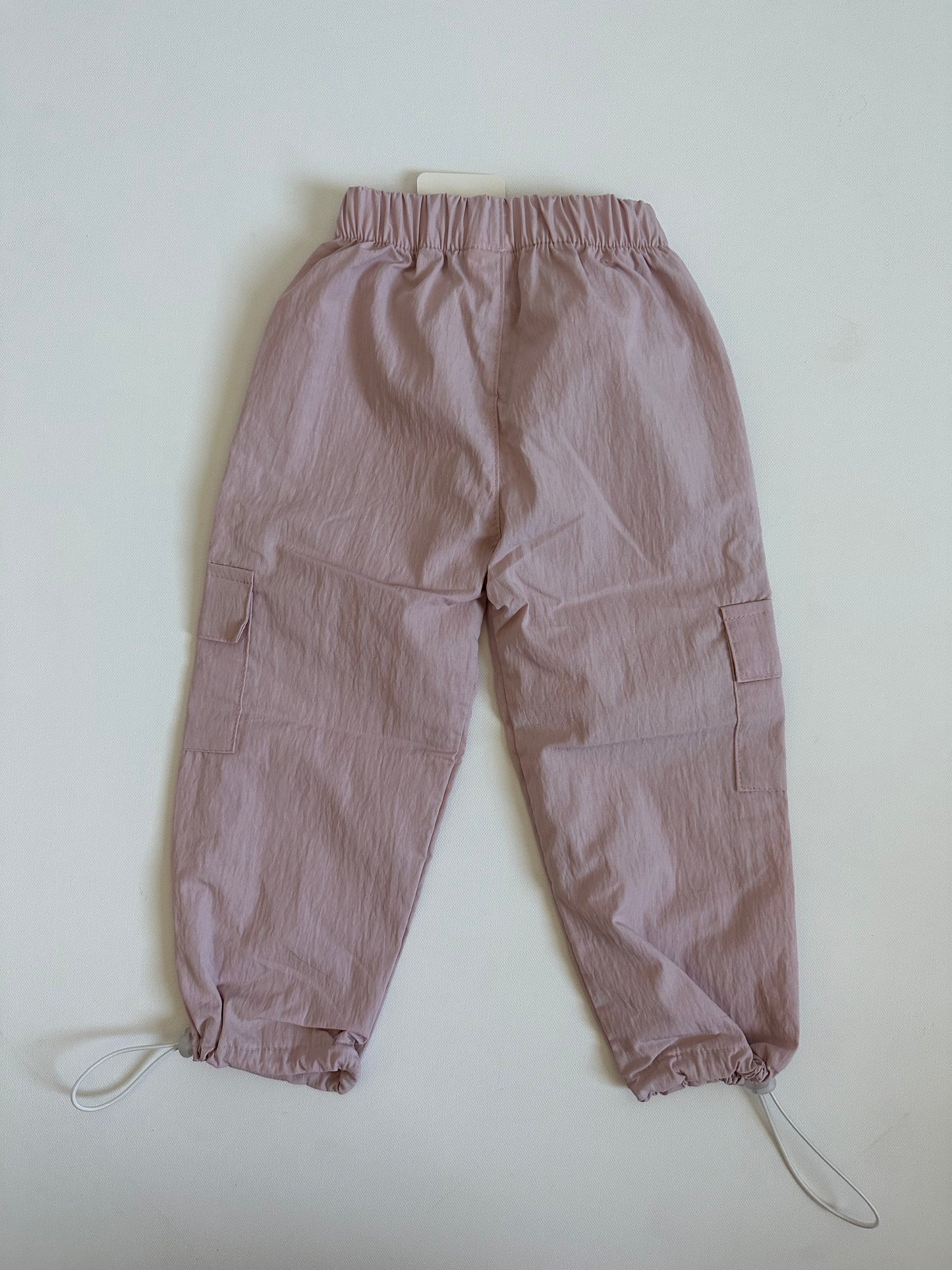 Pink Cargo Pants Adjustable Ankles