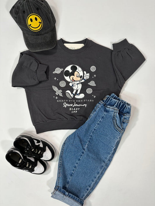 Mickey Space Journey Sweatshirt (Lightweight)