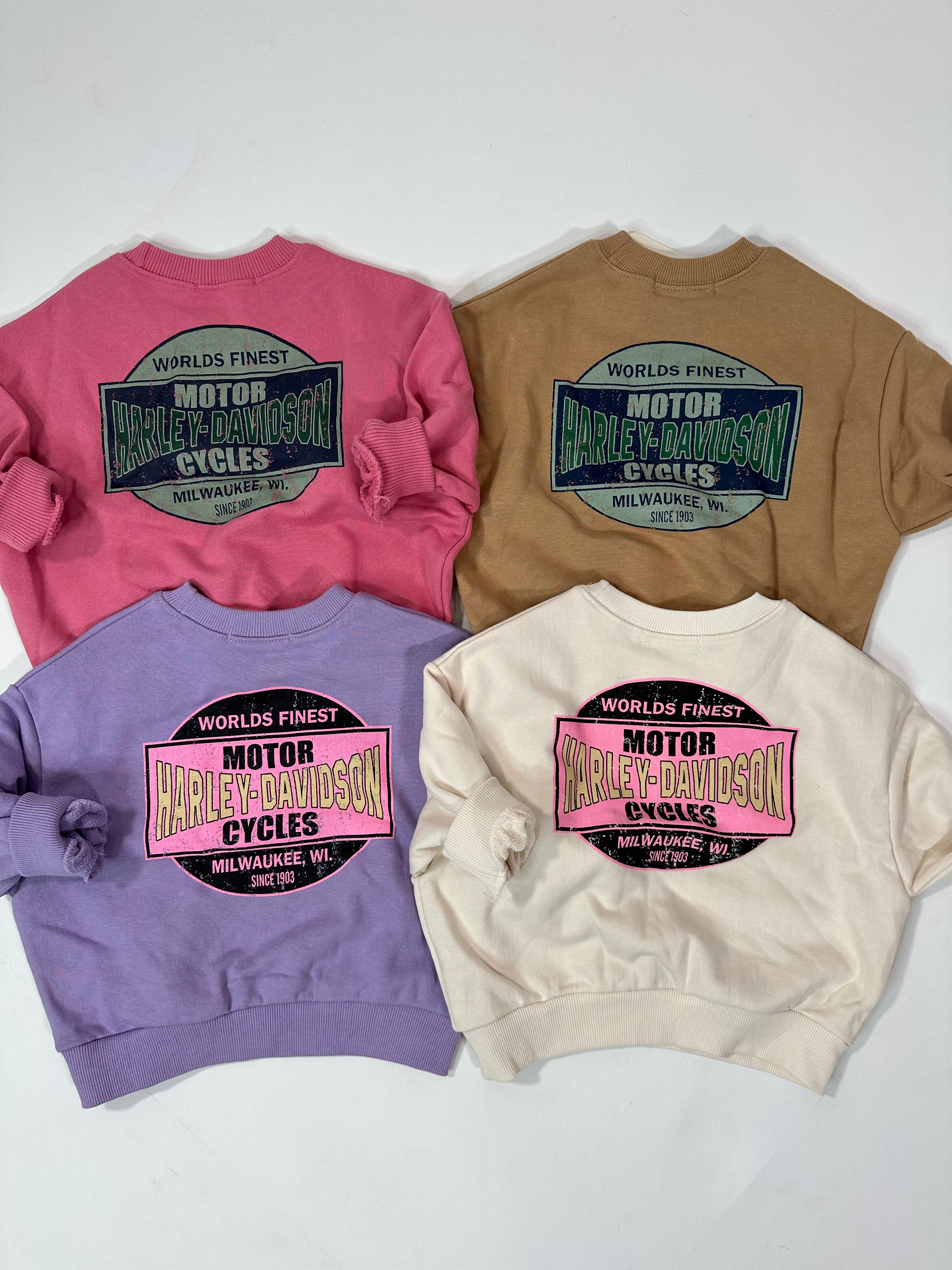 Harley Davidson Vintage Look Sweatshirt