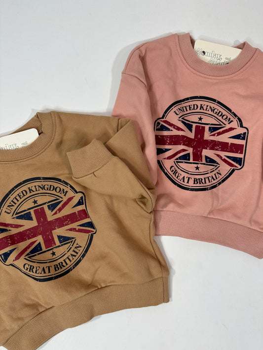 United Kingdom Vintage Look Sweatshirt