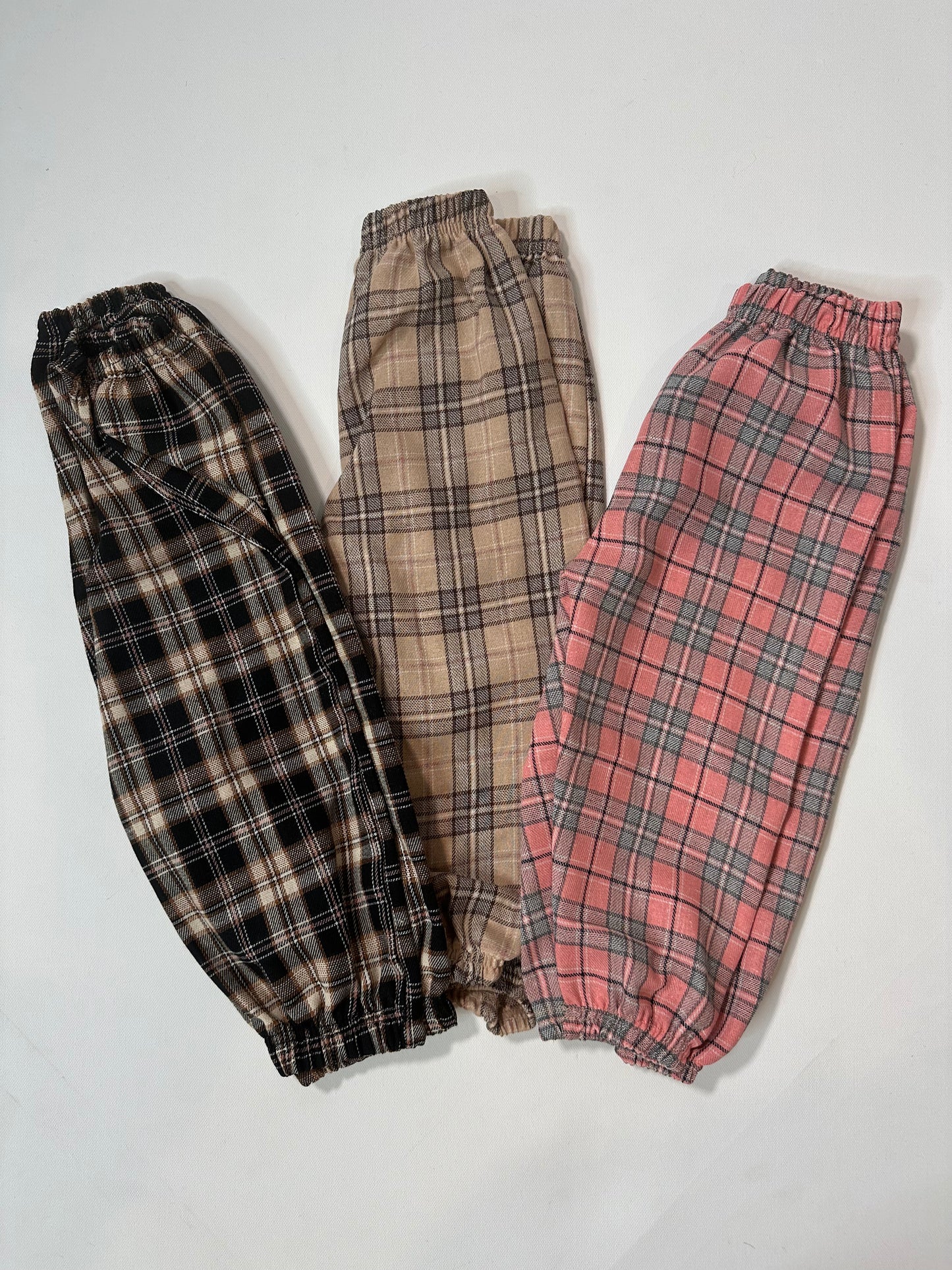 Plaid Lightweight Joggers