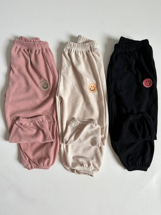 Smiley Patch Lightweight Jogger Pants