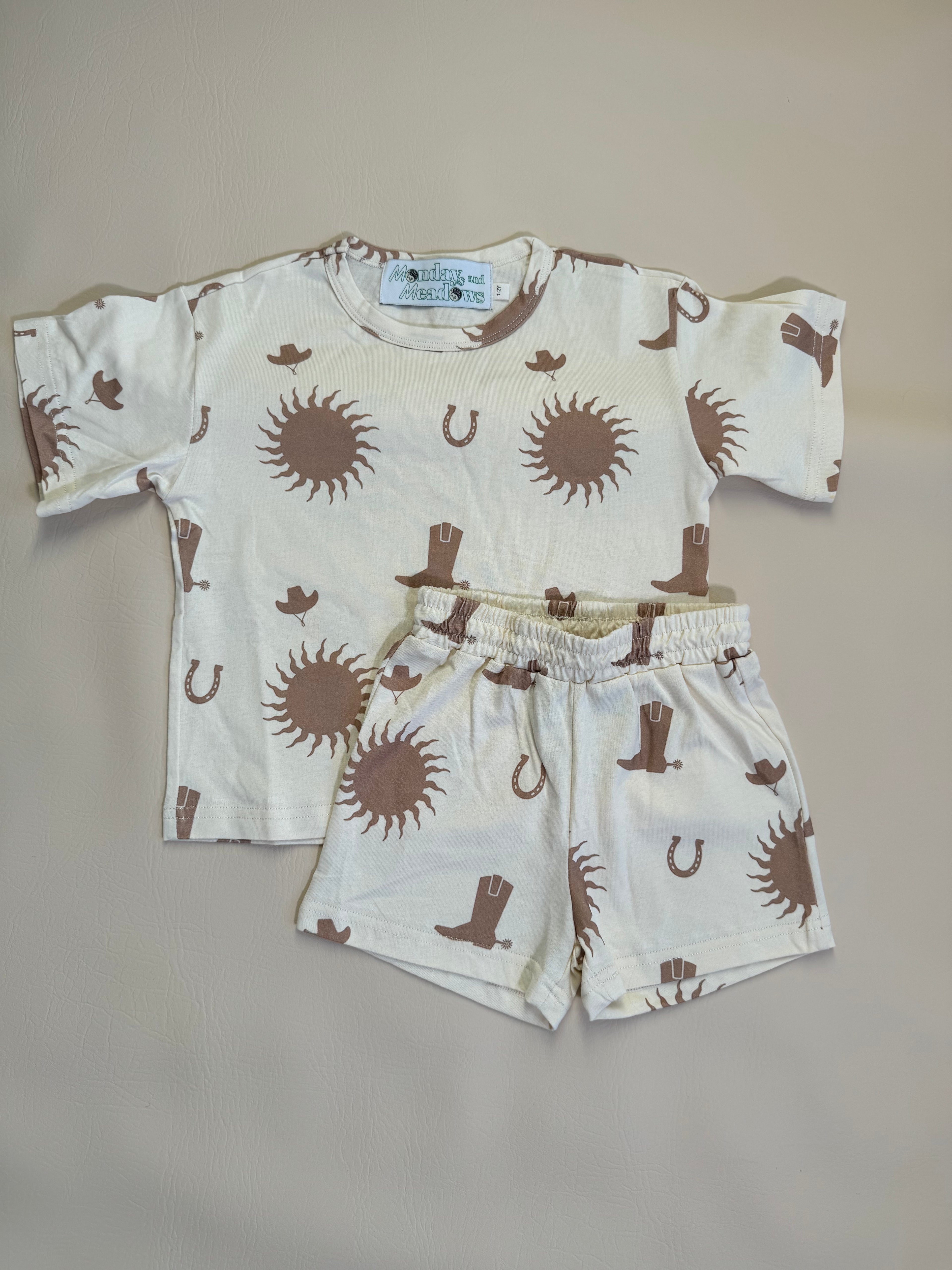 Cowboy Gender Neutral Cotton Set