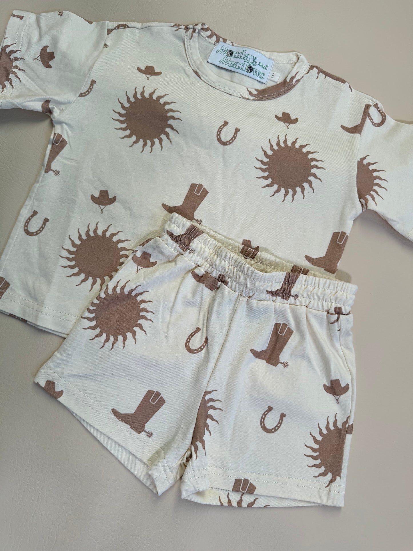 Cowboy Gender Neutral Cotton Set