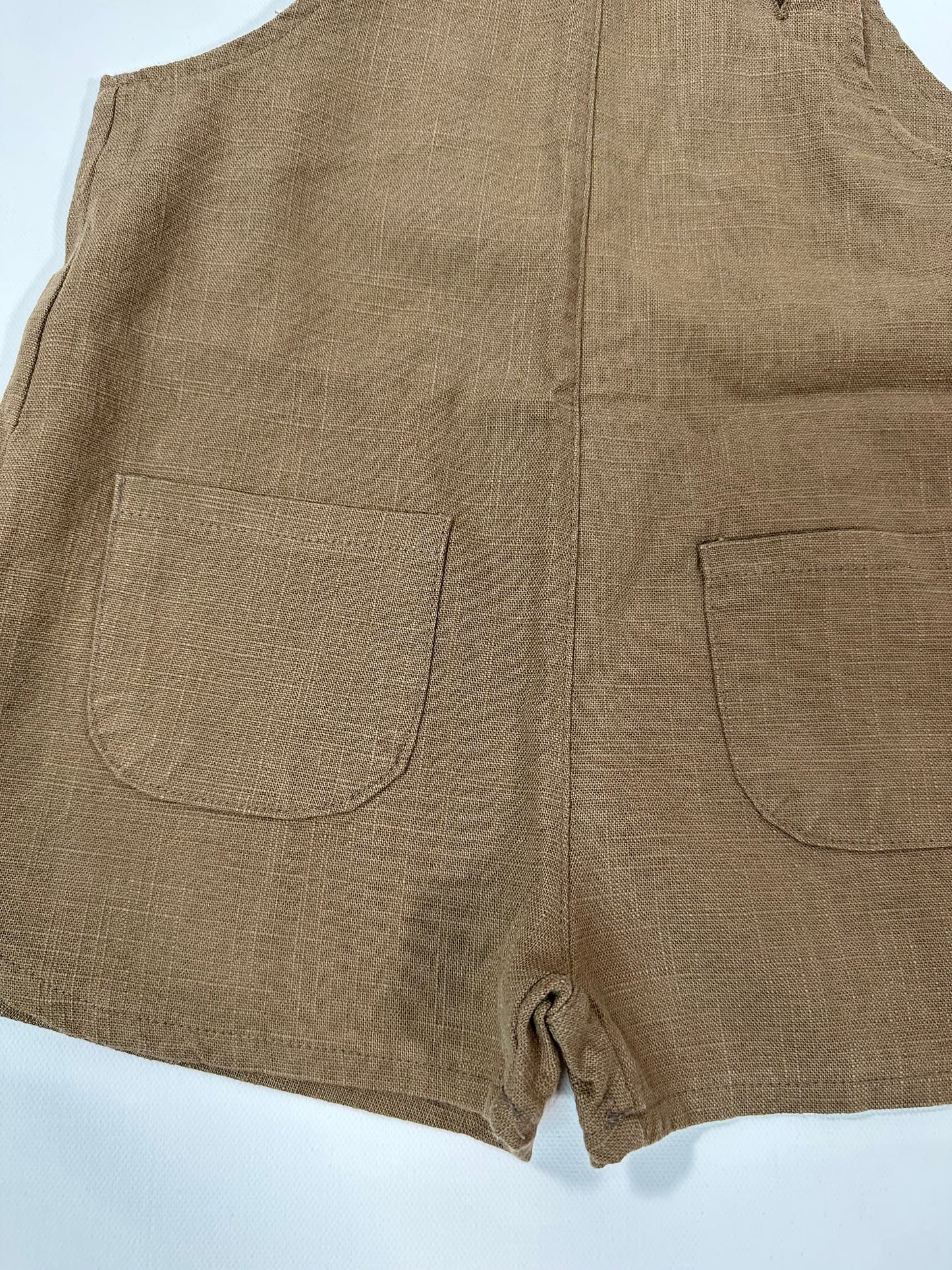 Linen Shorts Overalls