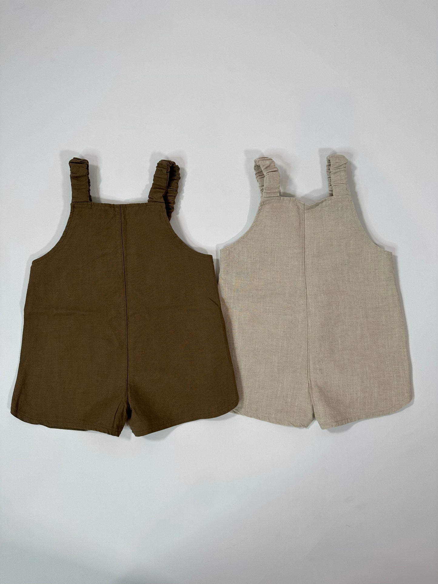 Linen Shorts Overalls