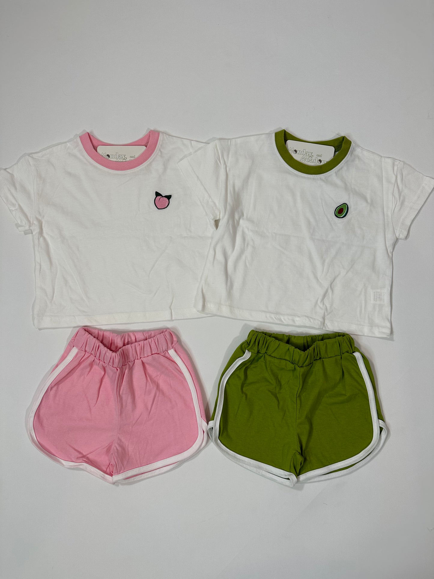 Fruit Top & Track Shorts Set