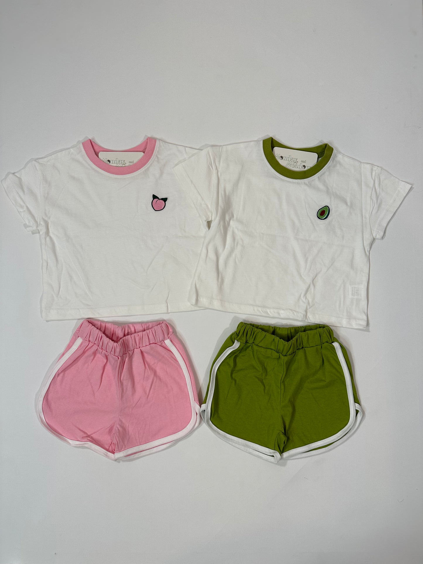 Fruit Top & Track Shorts Set