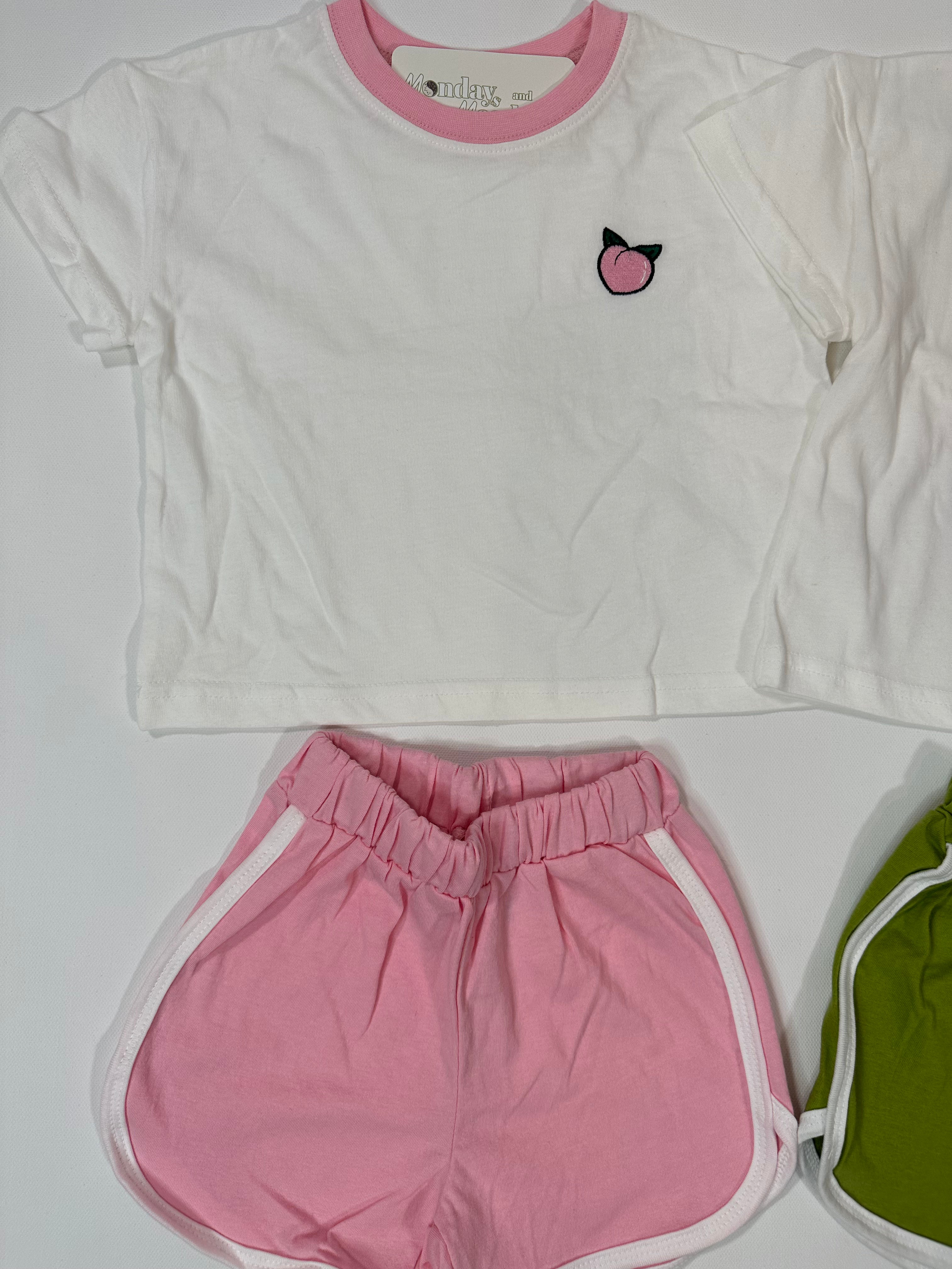 Fruit Top & Track Shorts Set