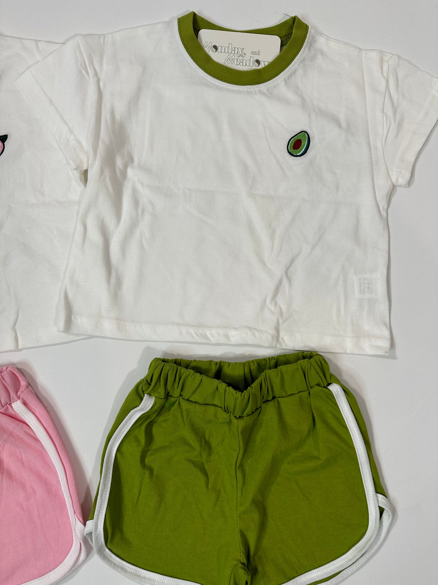 Fruit Top & Track Shorts Set