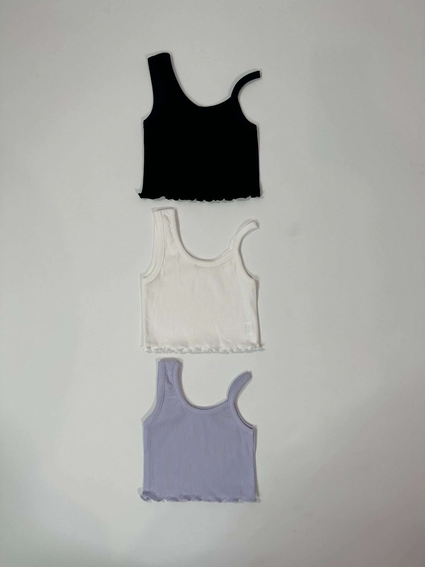 The Essential Ribbed One Shoulder Tank Top