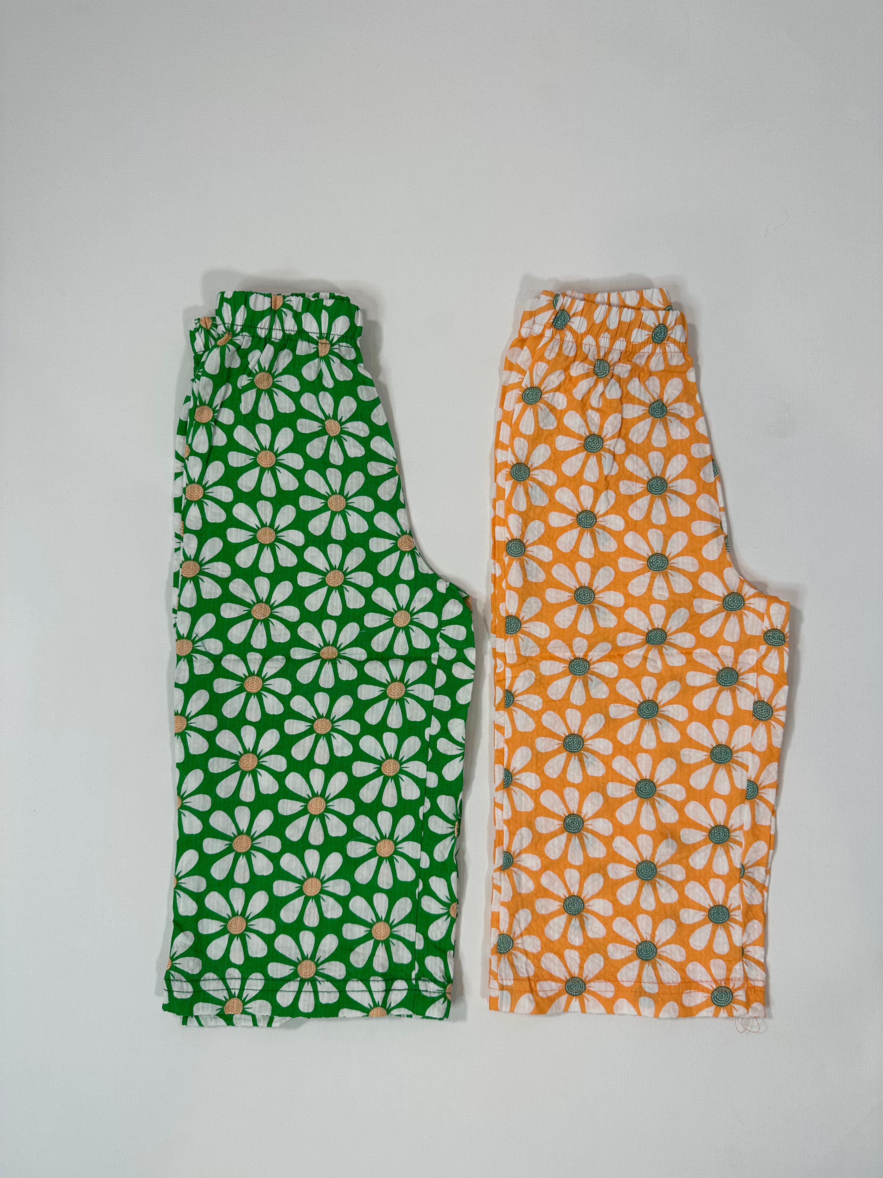 Floral Summer Wide Leg Pants *fits smaller