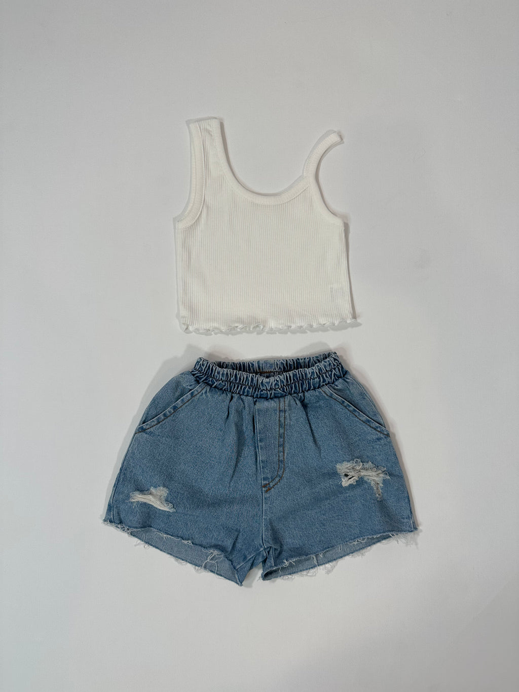 The Essential Ribbed One Shoulder Tank Top
