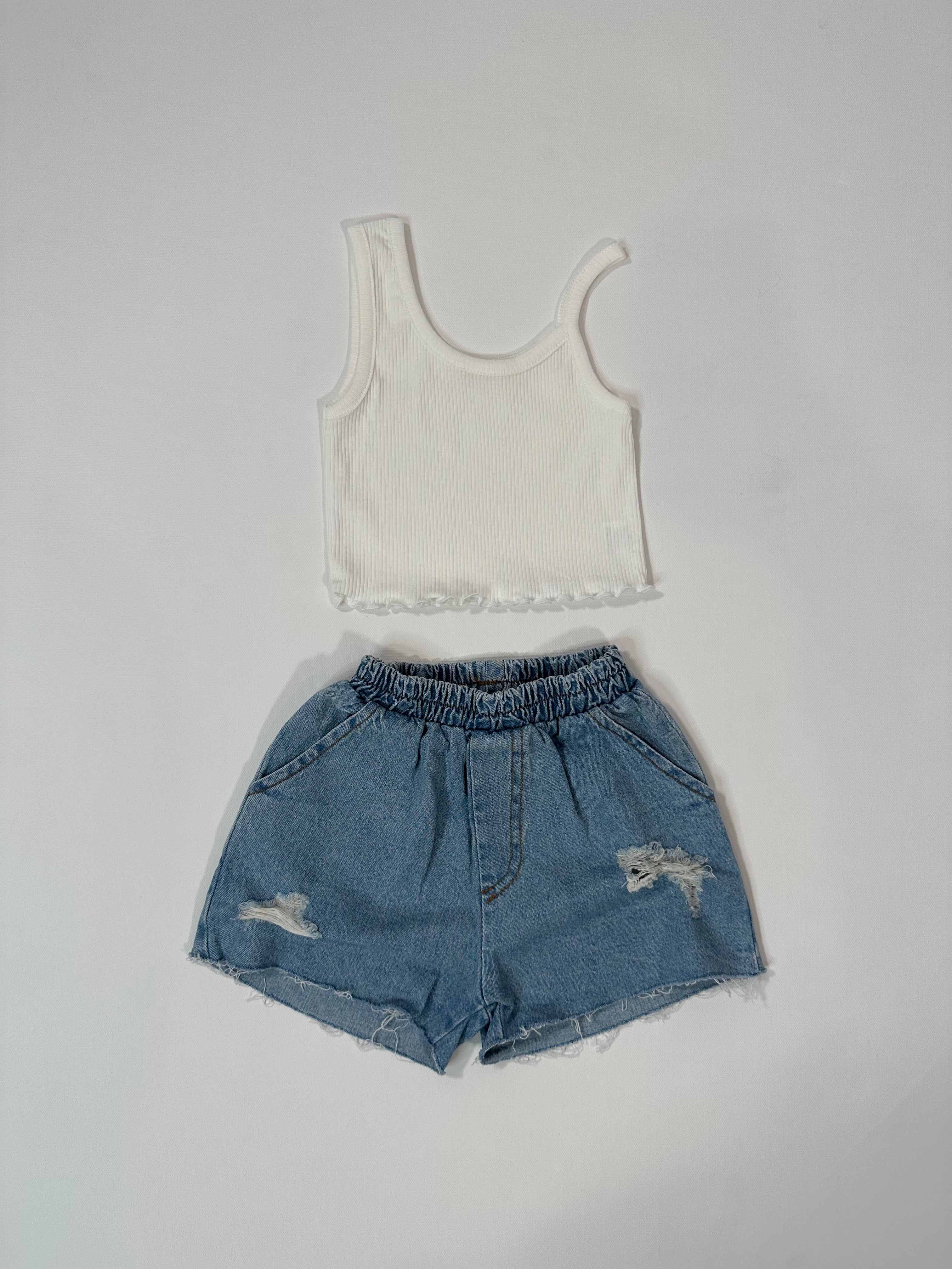 The Essential Ribbed One Shoulder Tank Top