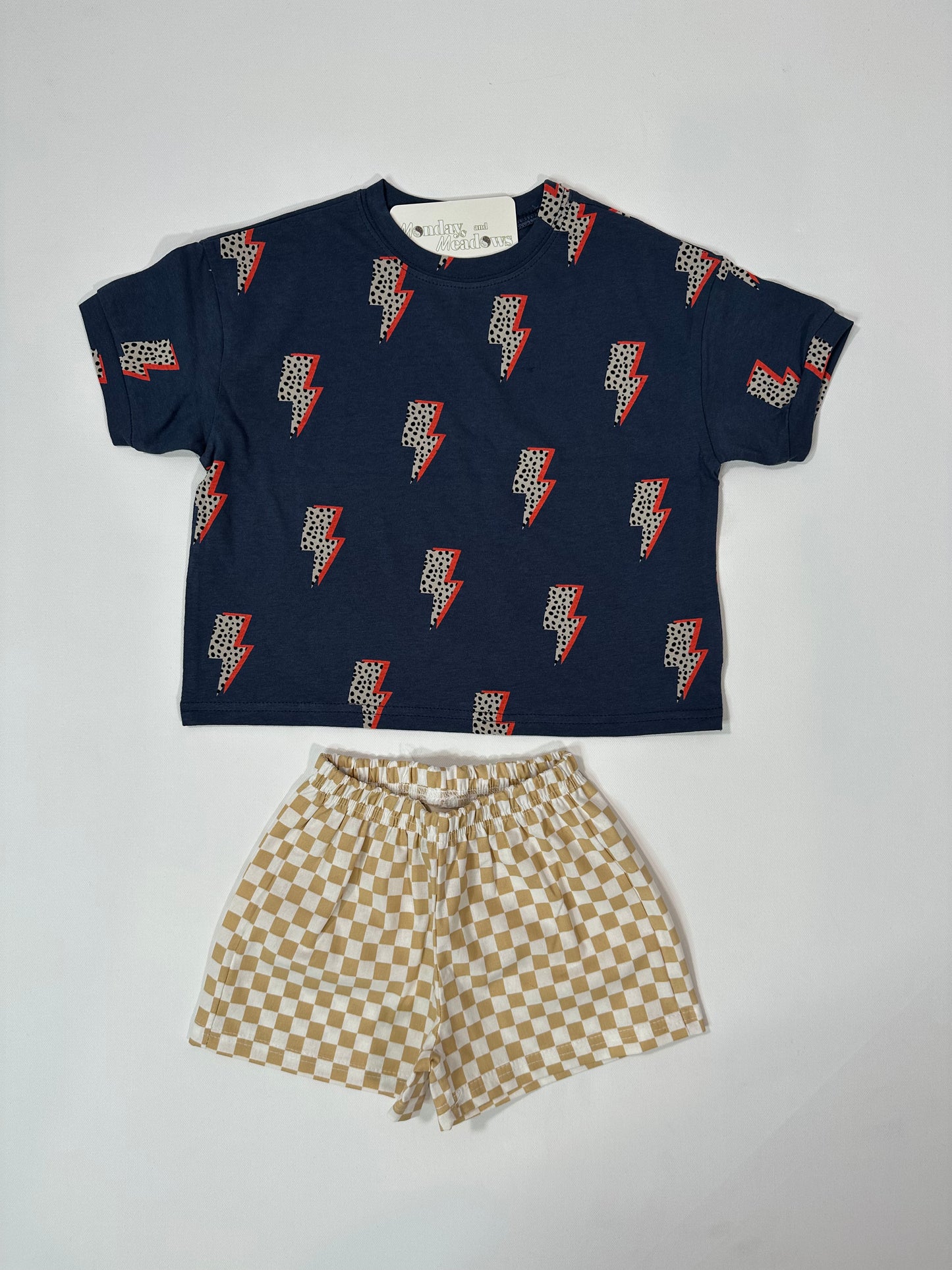 Lightning Bolt Eclectic Print Tshirt