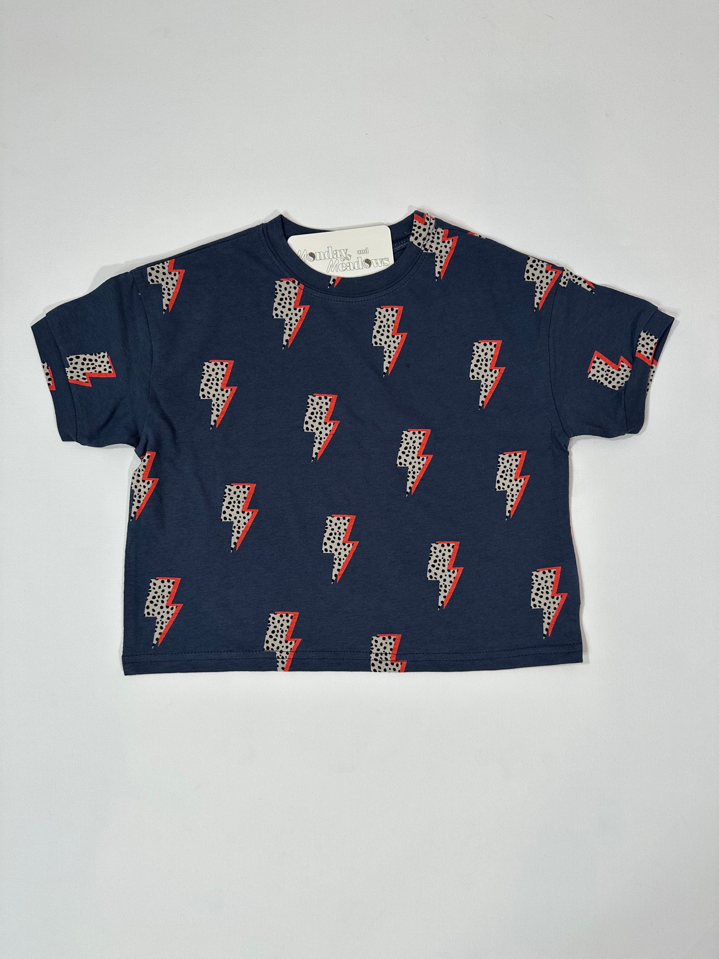 Lightning Bolt Eclectic Print Tshirt