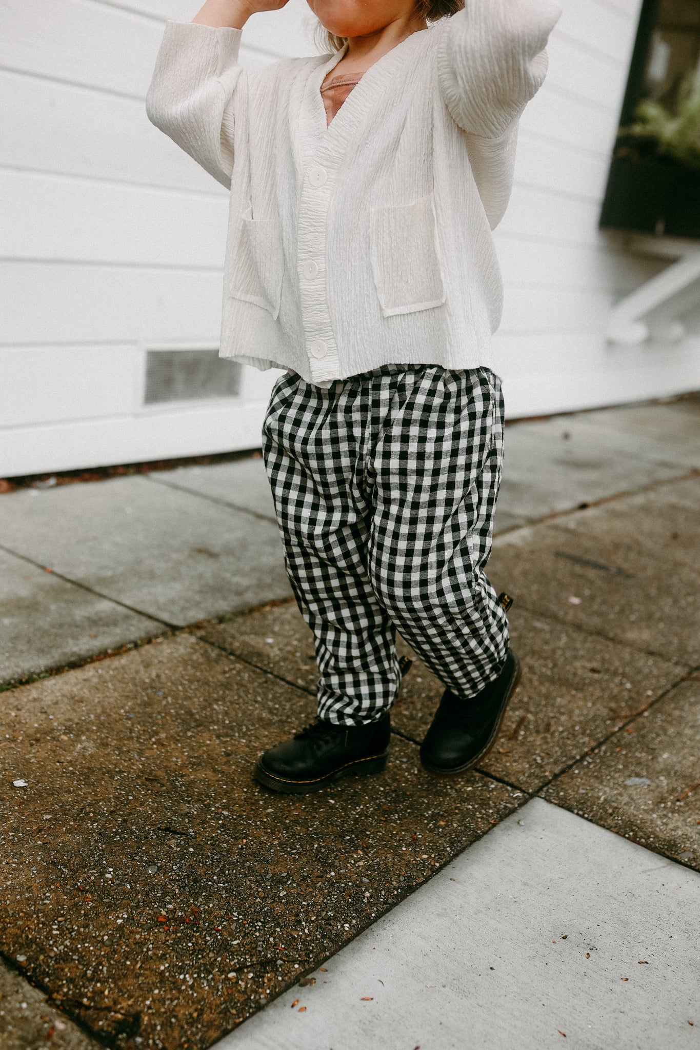 Checker Gingham Spring Linen Pants