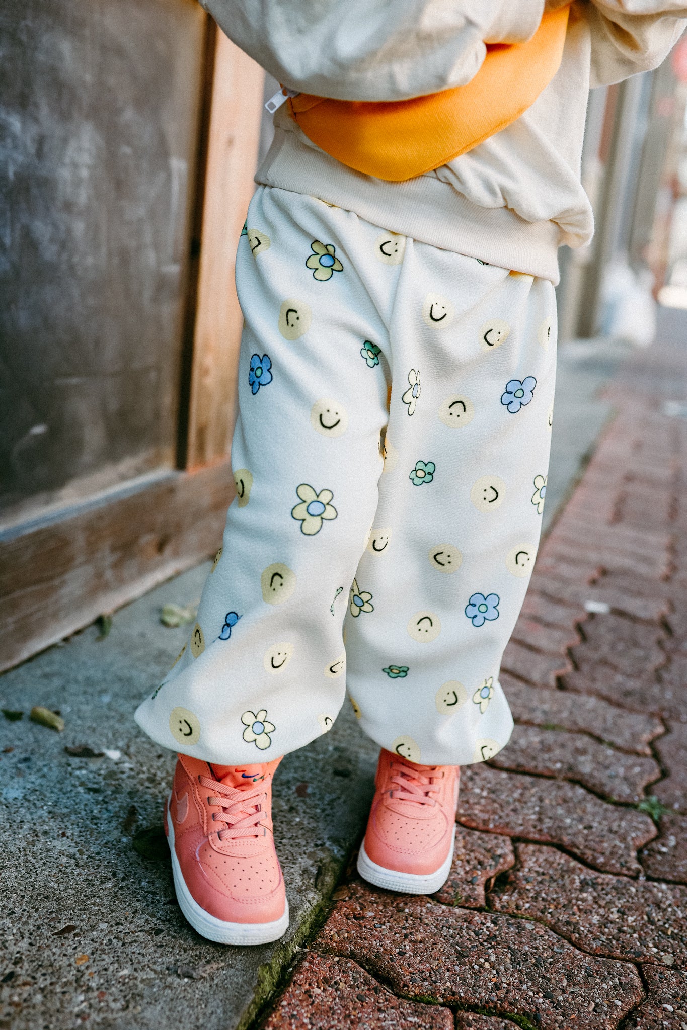 Smiley Floral Mix Jersey Pants