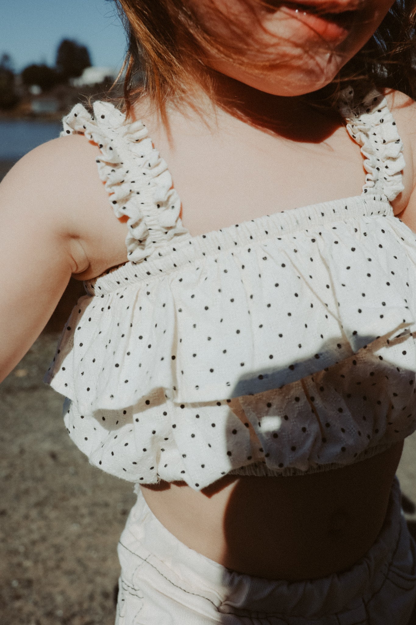 Gingham and Polka Dot Crop Top