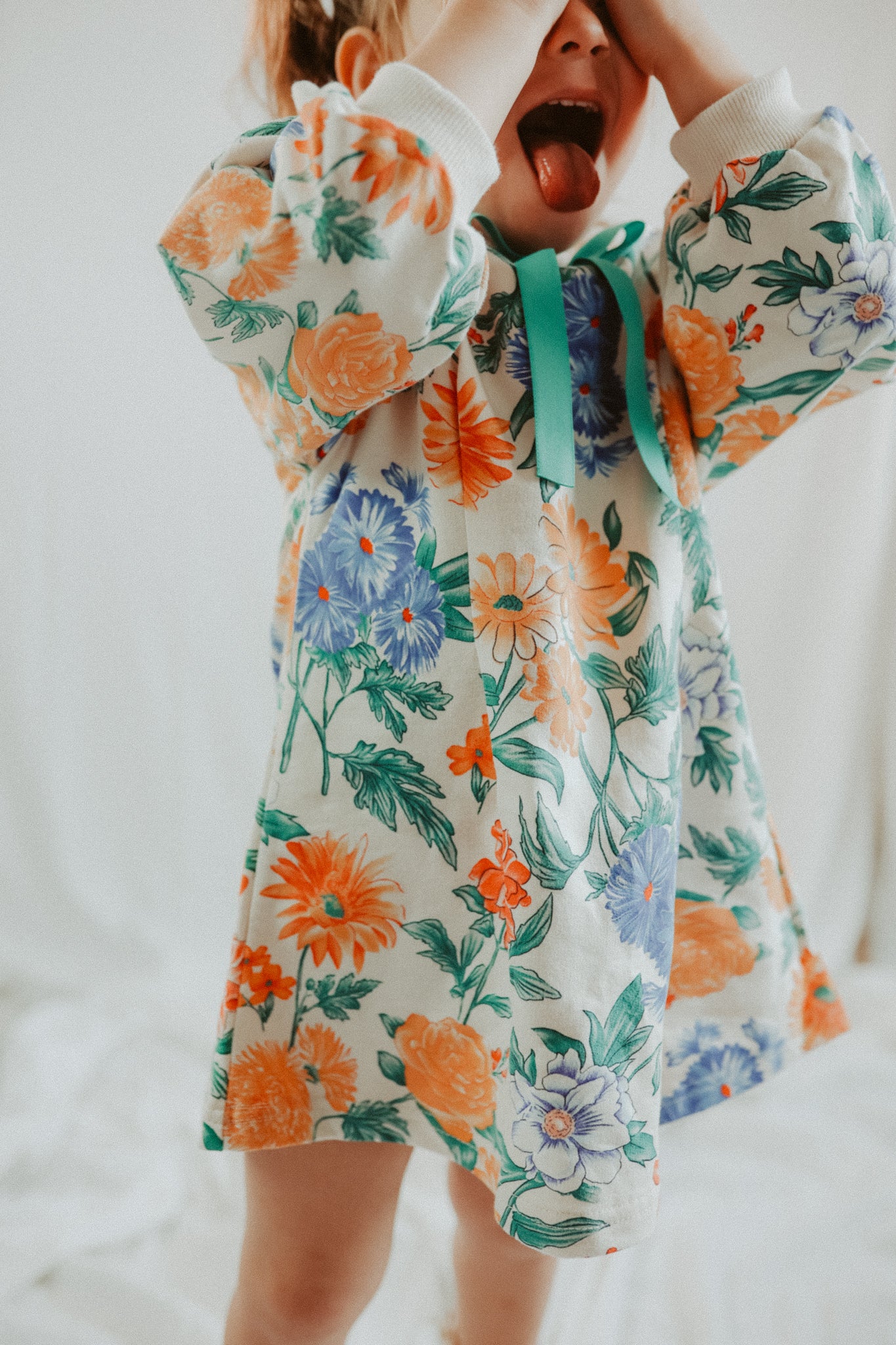 Floral Sweatshirt Dress