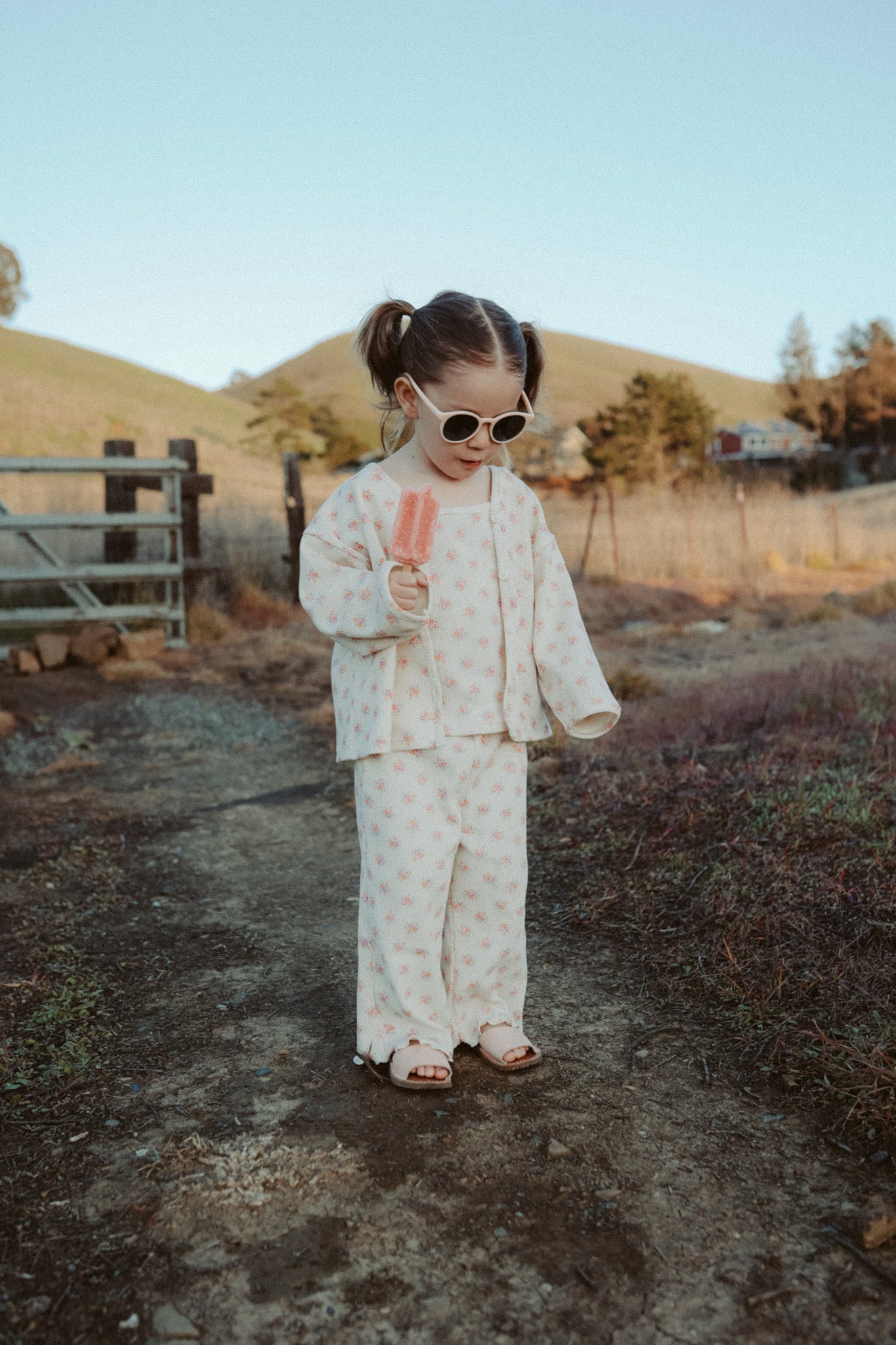 Waffle Floral Tank and Cardigan ONLY *Pants sold separately