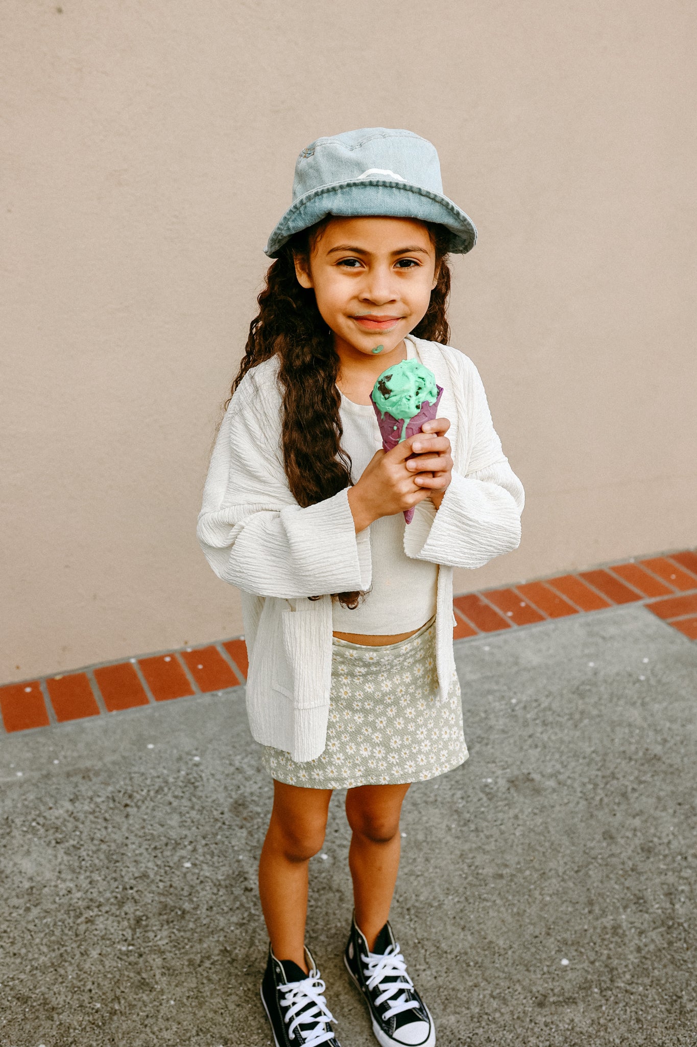 Daisy Floral Toddler Skort