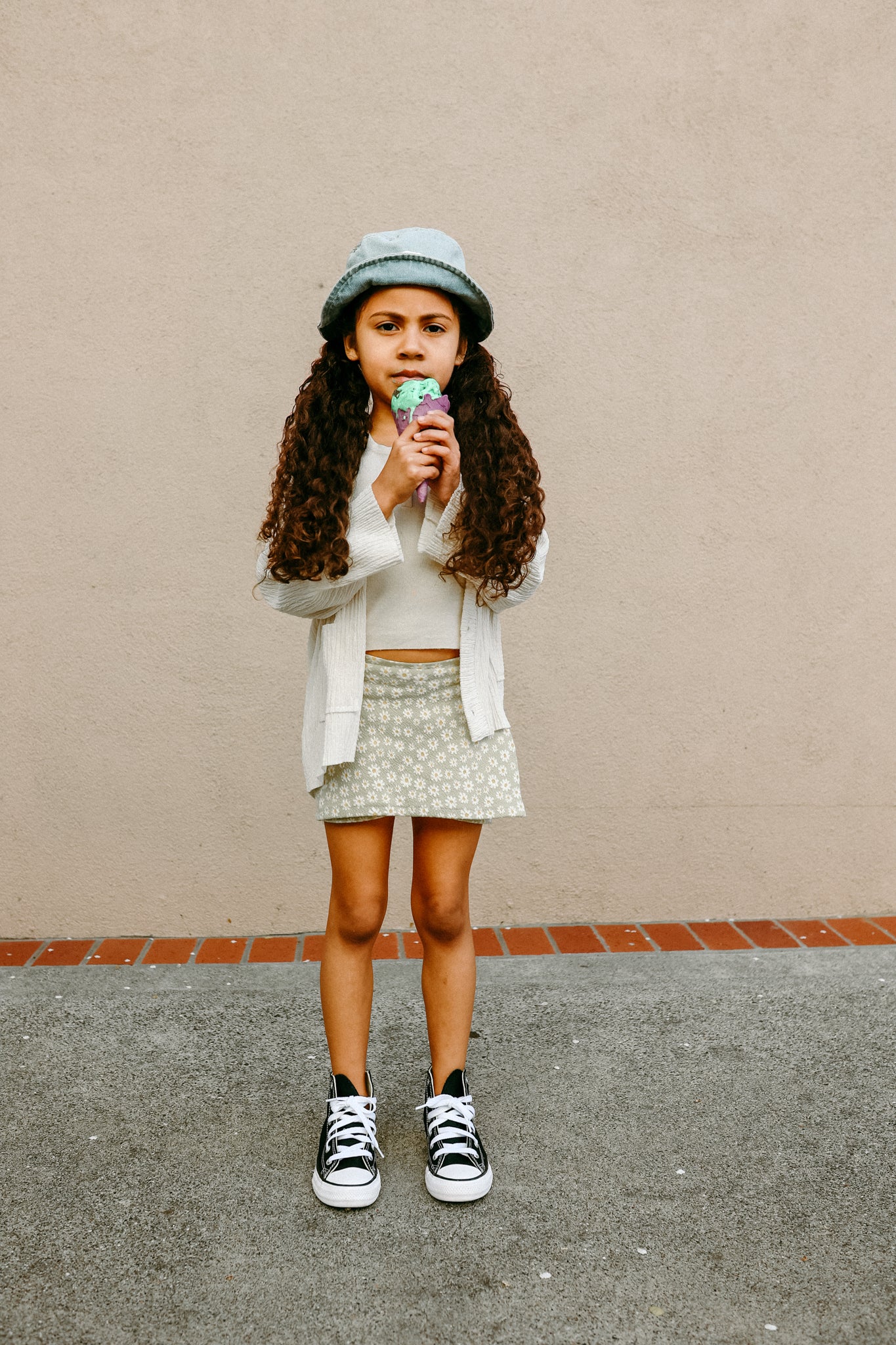 Daisy Floral Toddler Skort