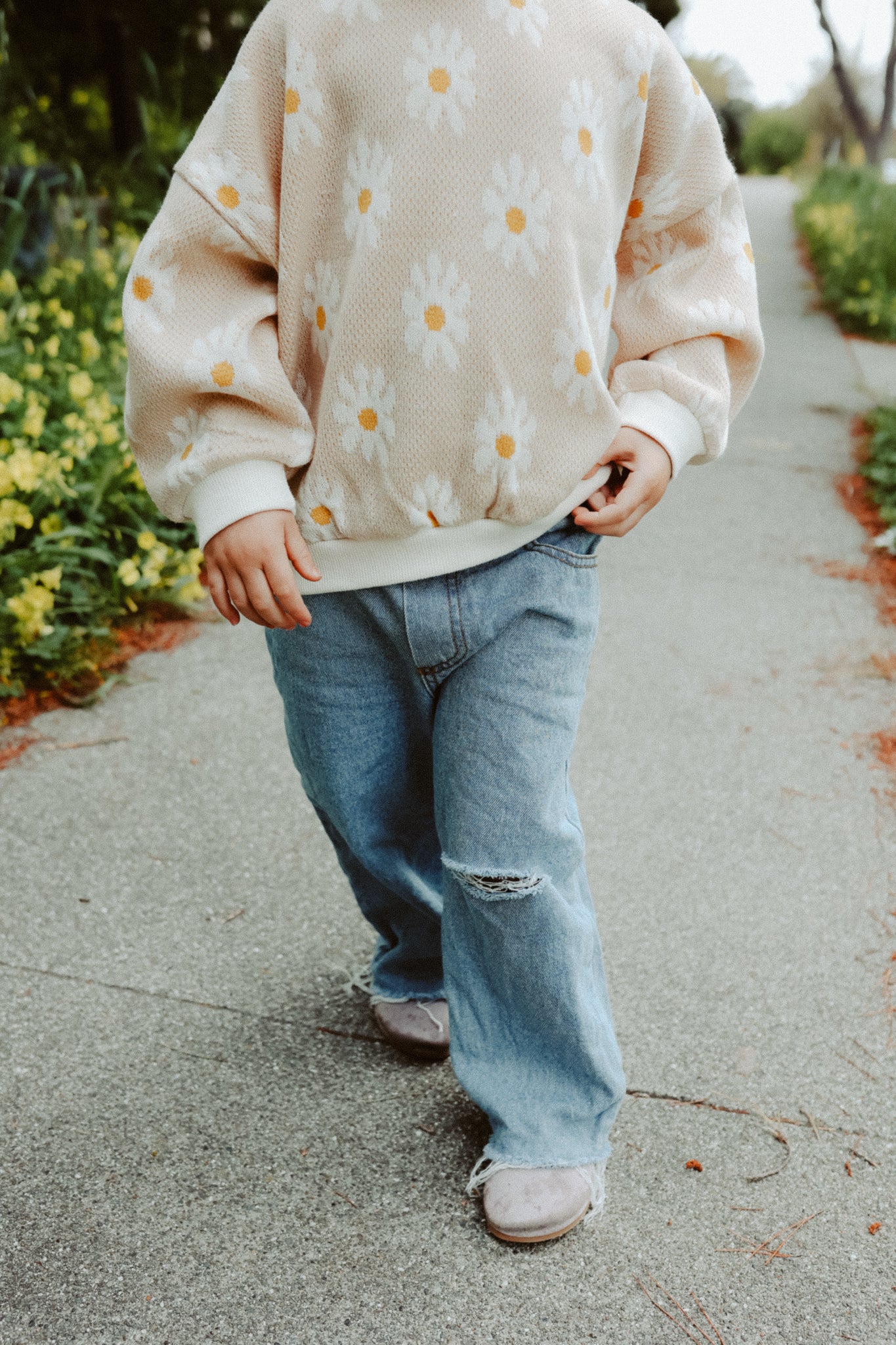 Daisy Knit TODDLER Sweatshirt