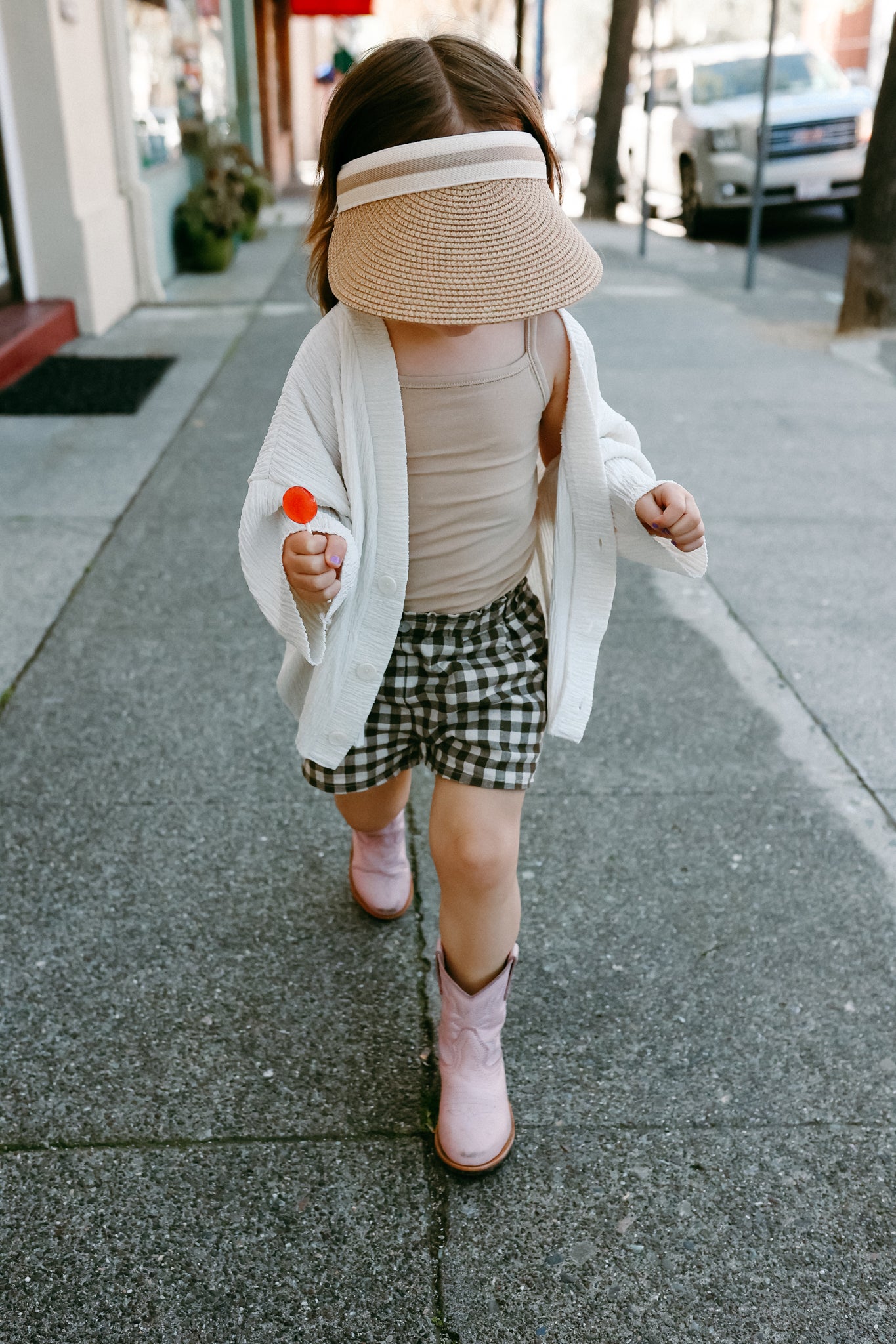 Gingham Linen Shorts