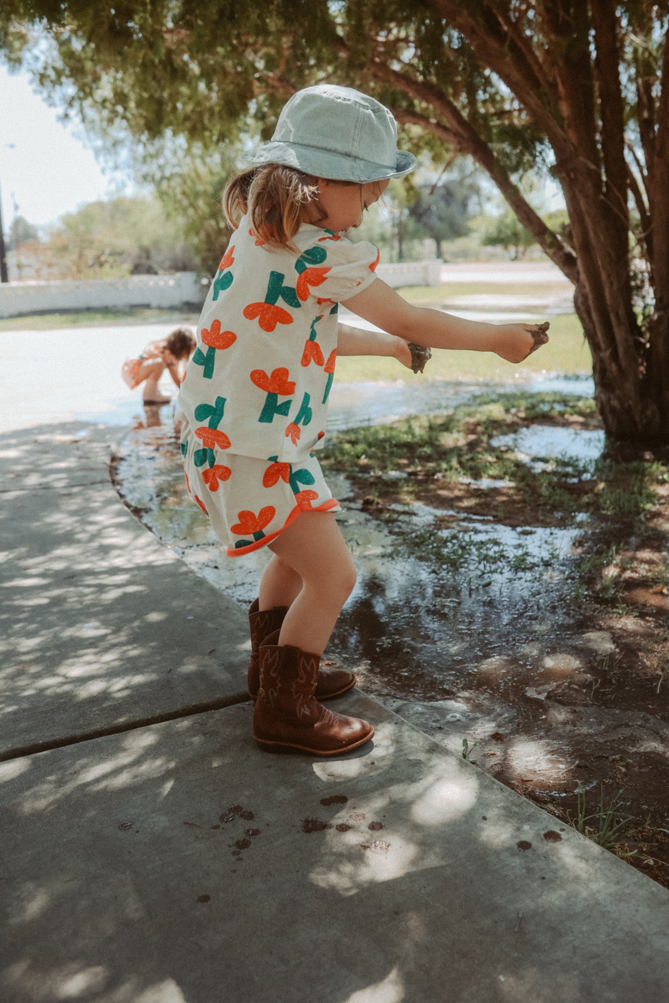 Tulip Floral Tee and Shorts Set