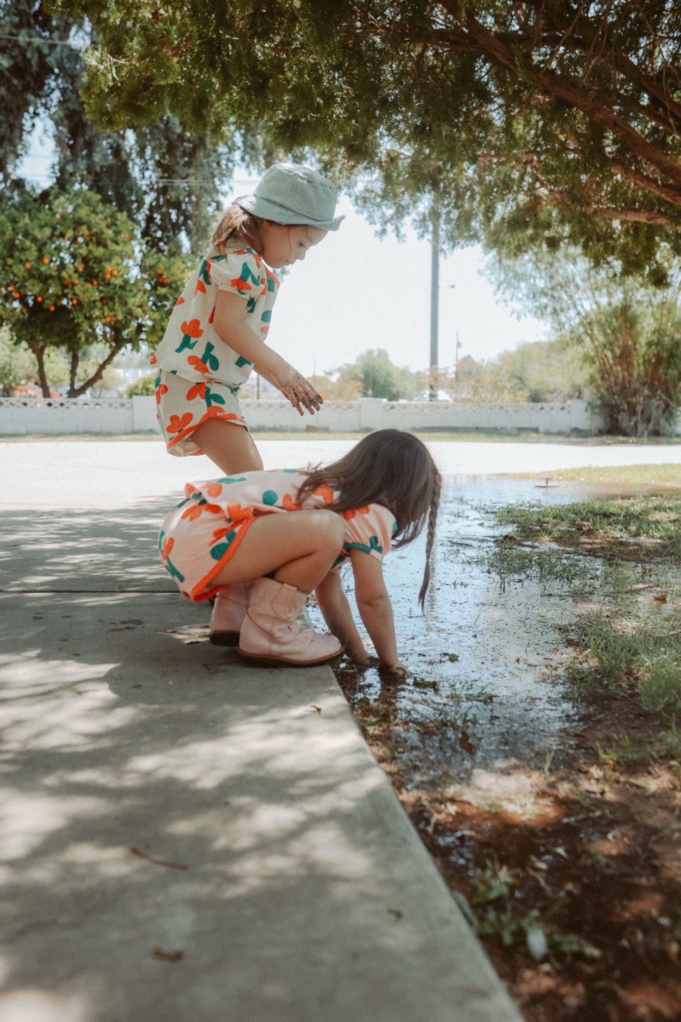 Tulip Floral Tee and Shorts Set