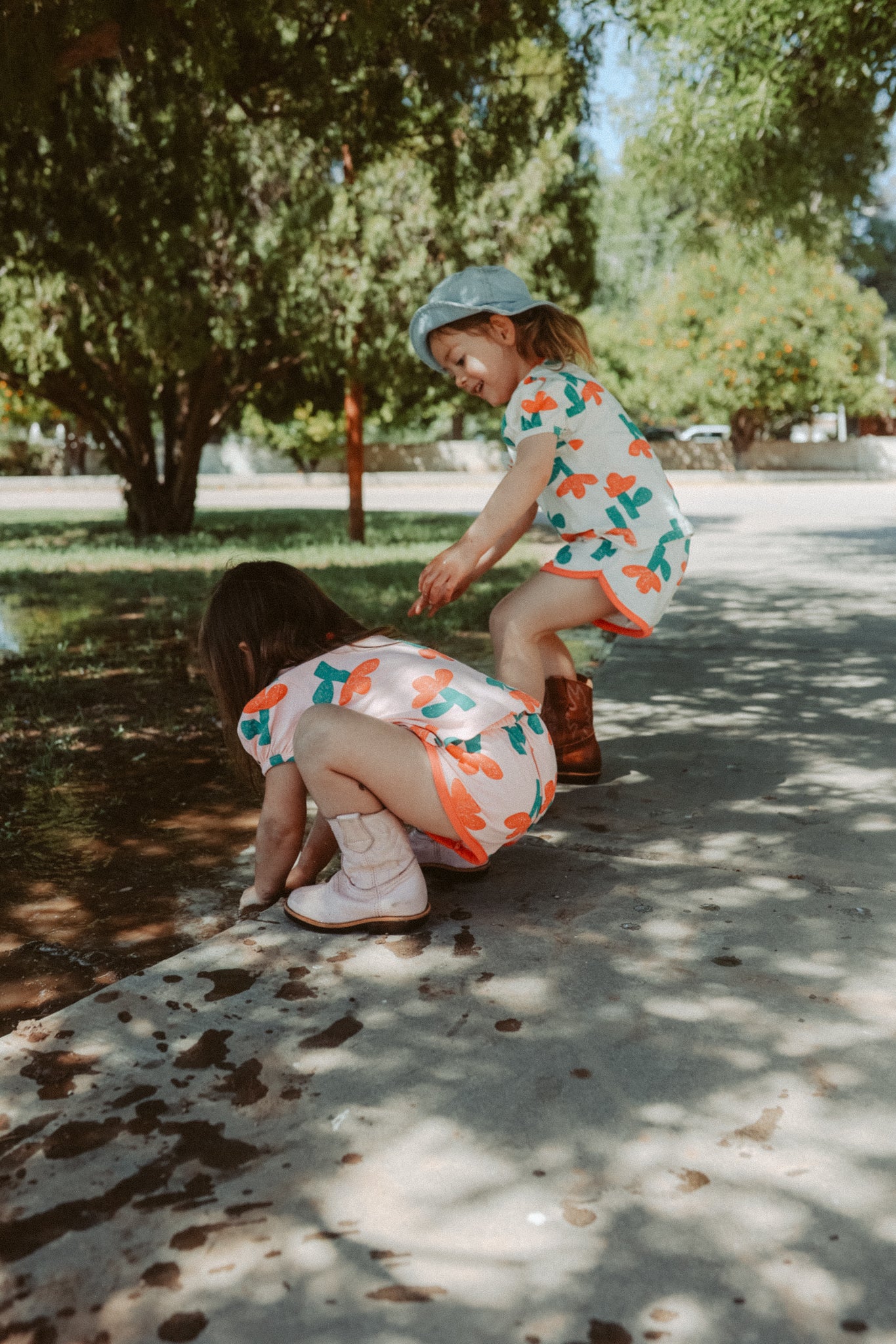 Tulip Floral Tee and Shorts Set