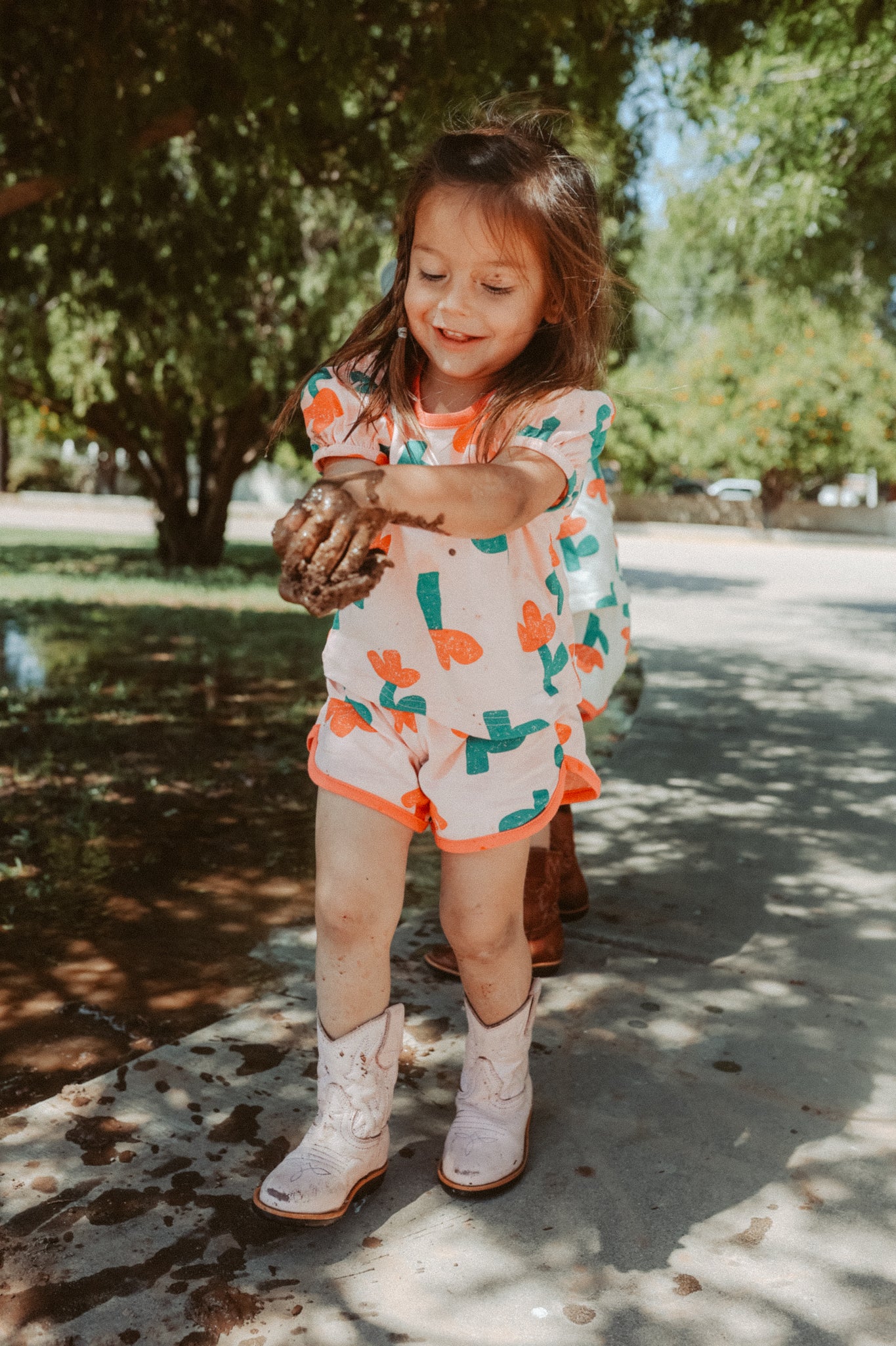 Tulip Floral Tee and Shorts Set