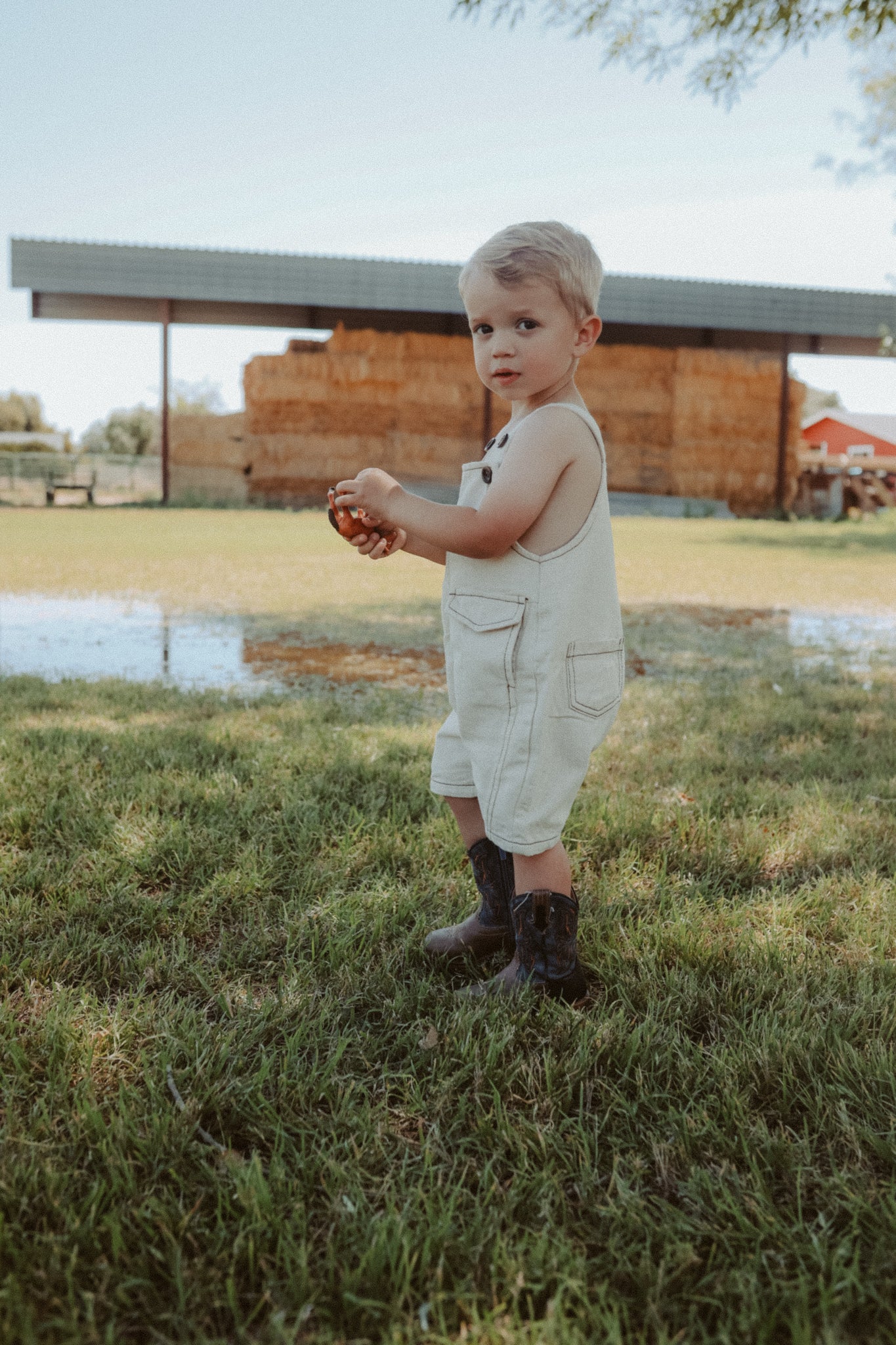 Denim Short Overalls