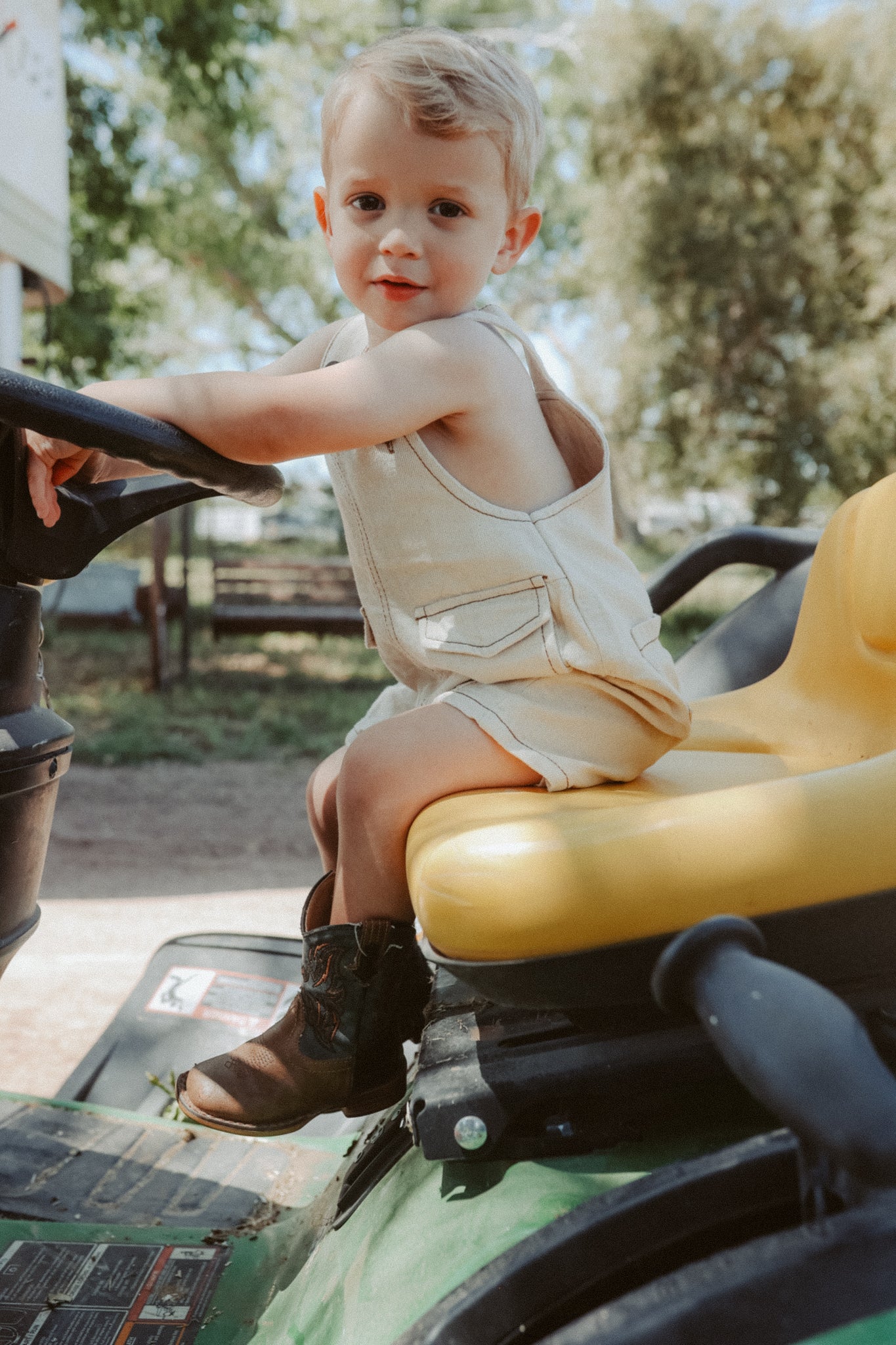 Denim Short Overalls