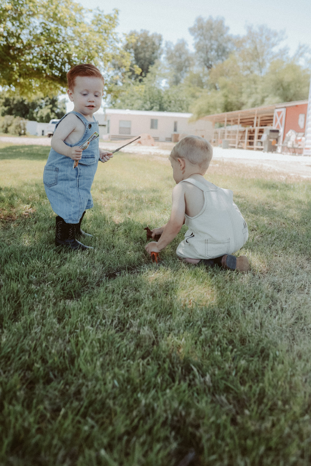 Denim Short Overalls