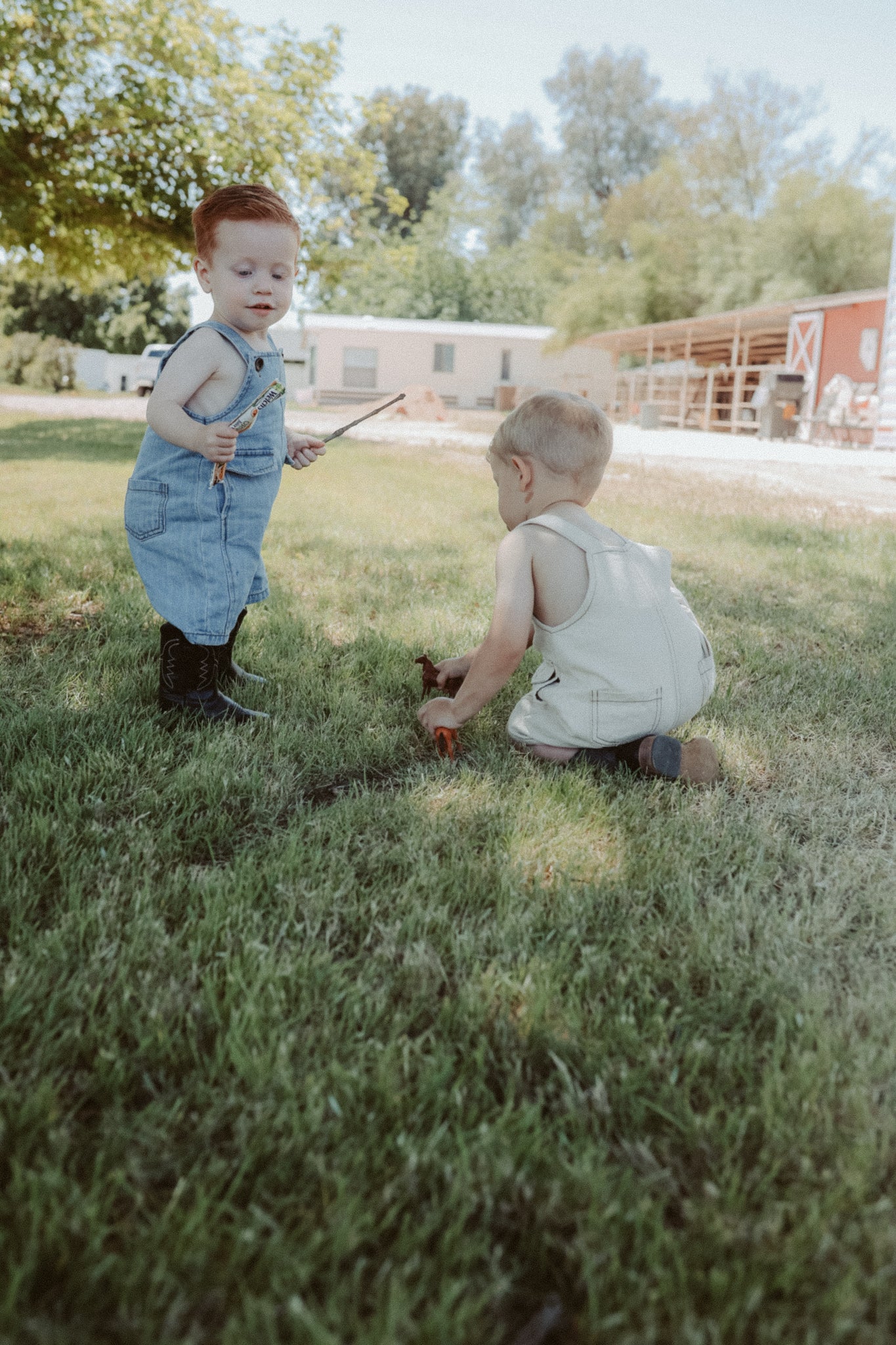 Denim Short Overalls