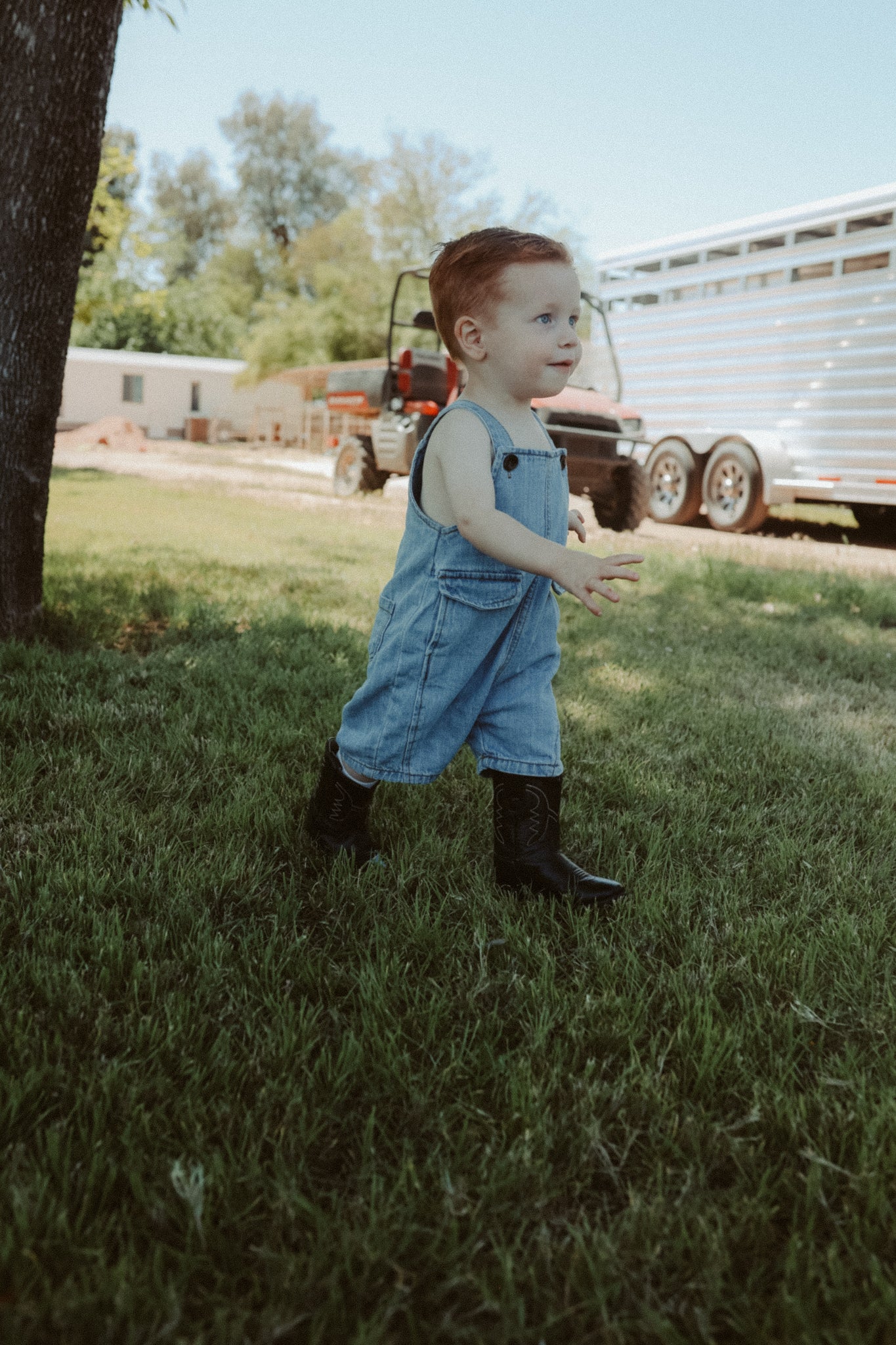 Denim Short Overalls