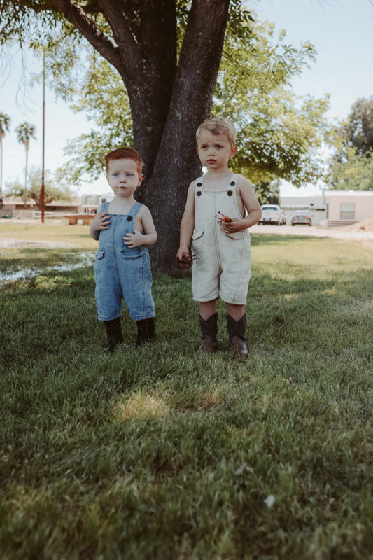 Denim Short Overalls