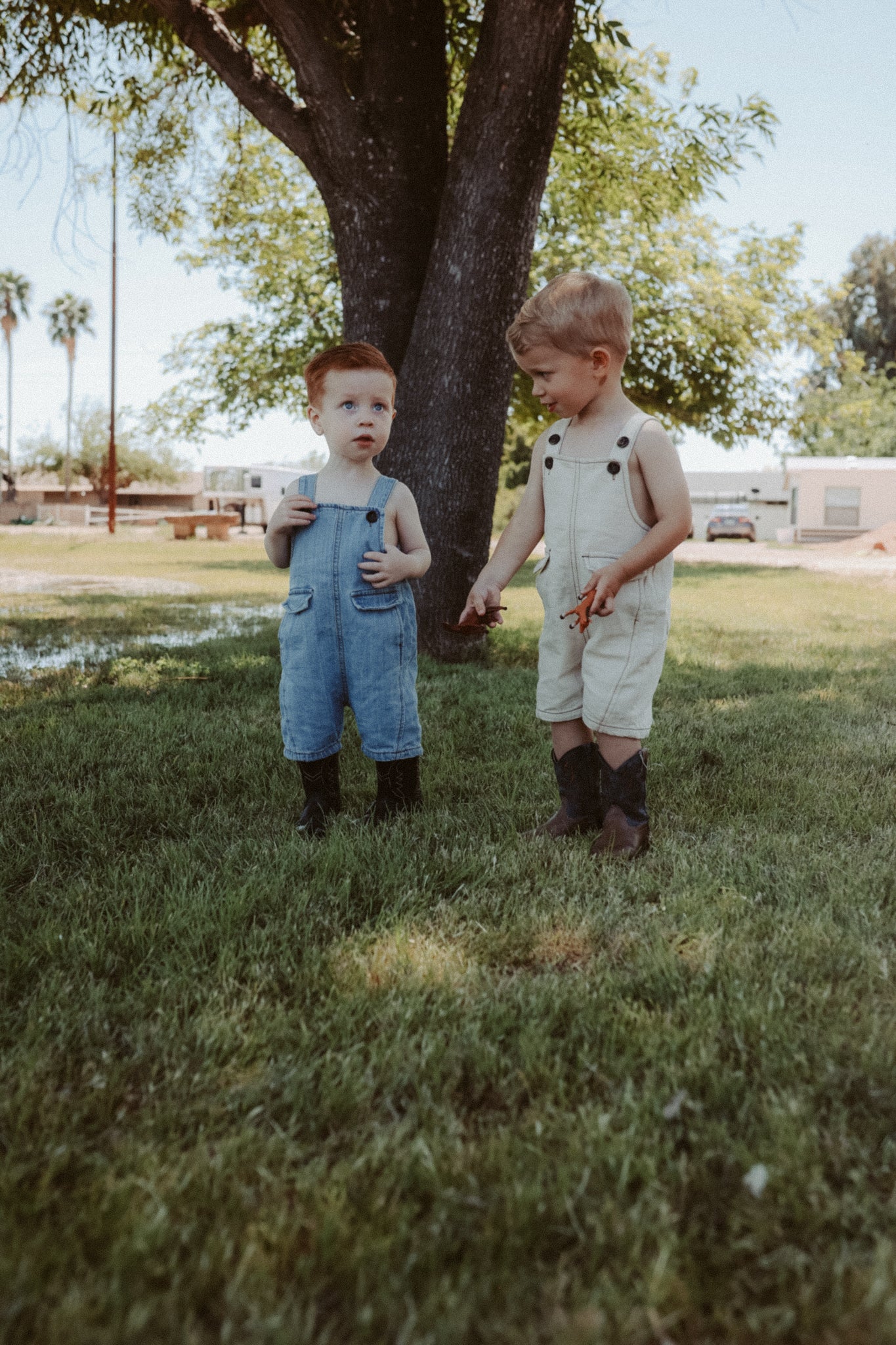 Denim Short Overalls