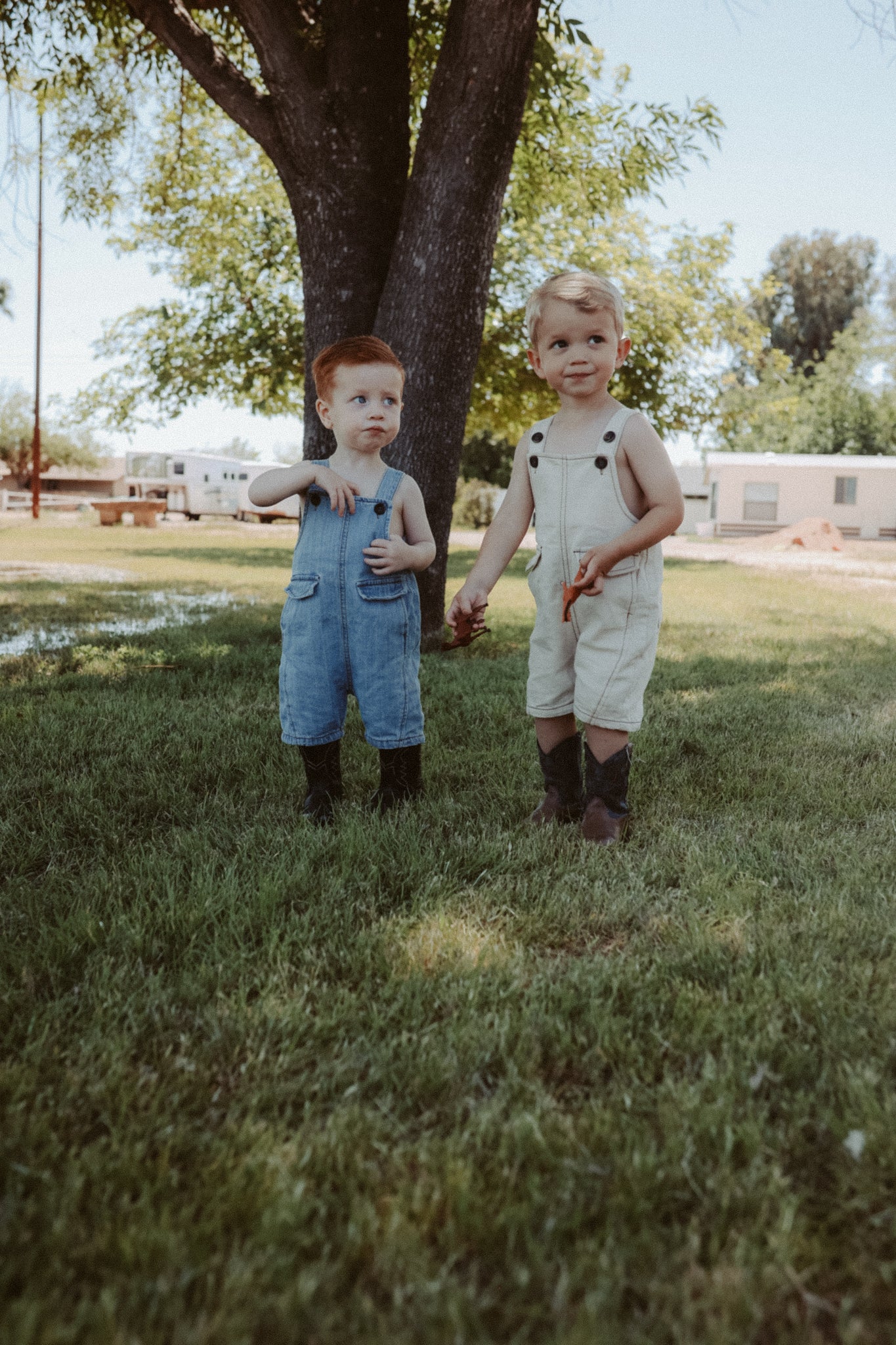 Denim Short Overalls