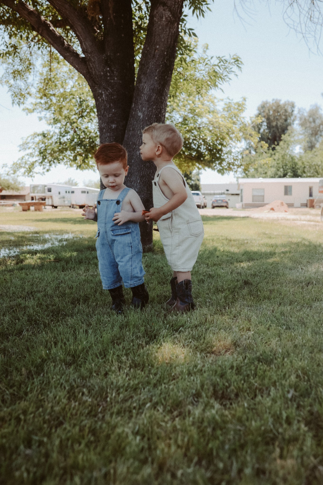 Denim Short Overalls