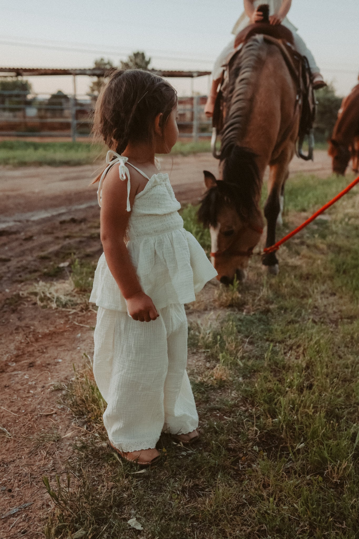 Smocked Top and Wide Leg Pants Set