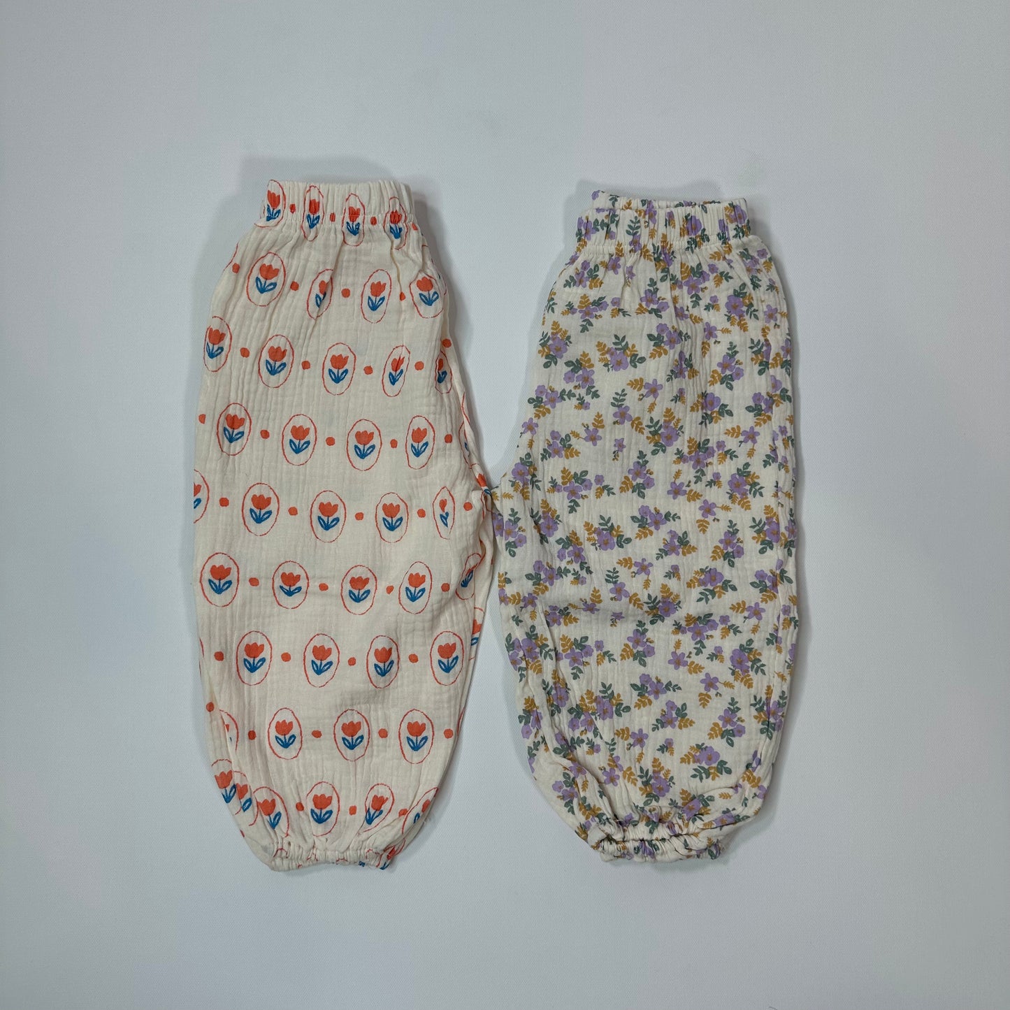 Muslin Spring Floral Pants *Runs SMALL