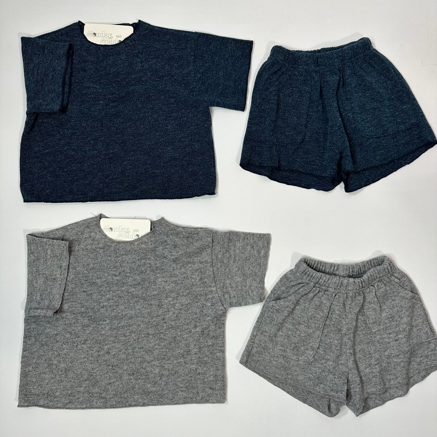 Relaxed Everyday Knit Tee and Shorts Set