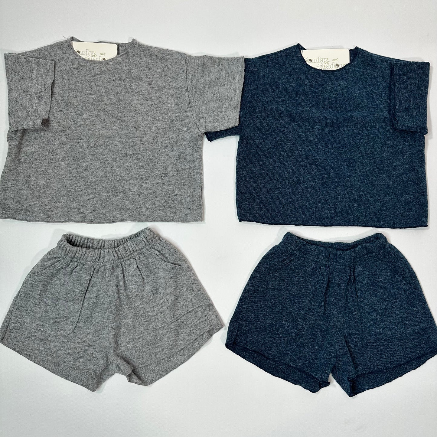 Relaxed Everyday Knit Tee and Shorts Set